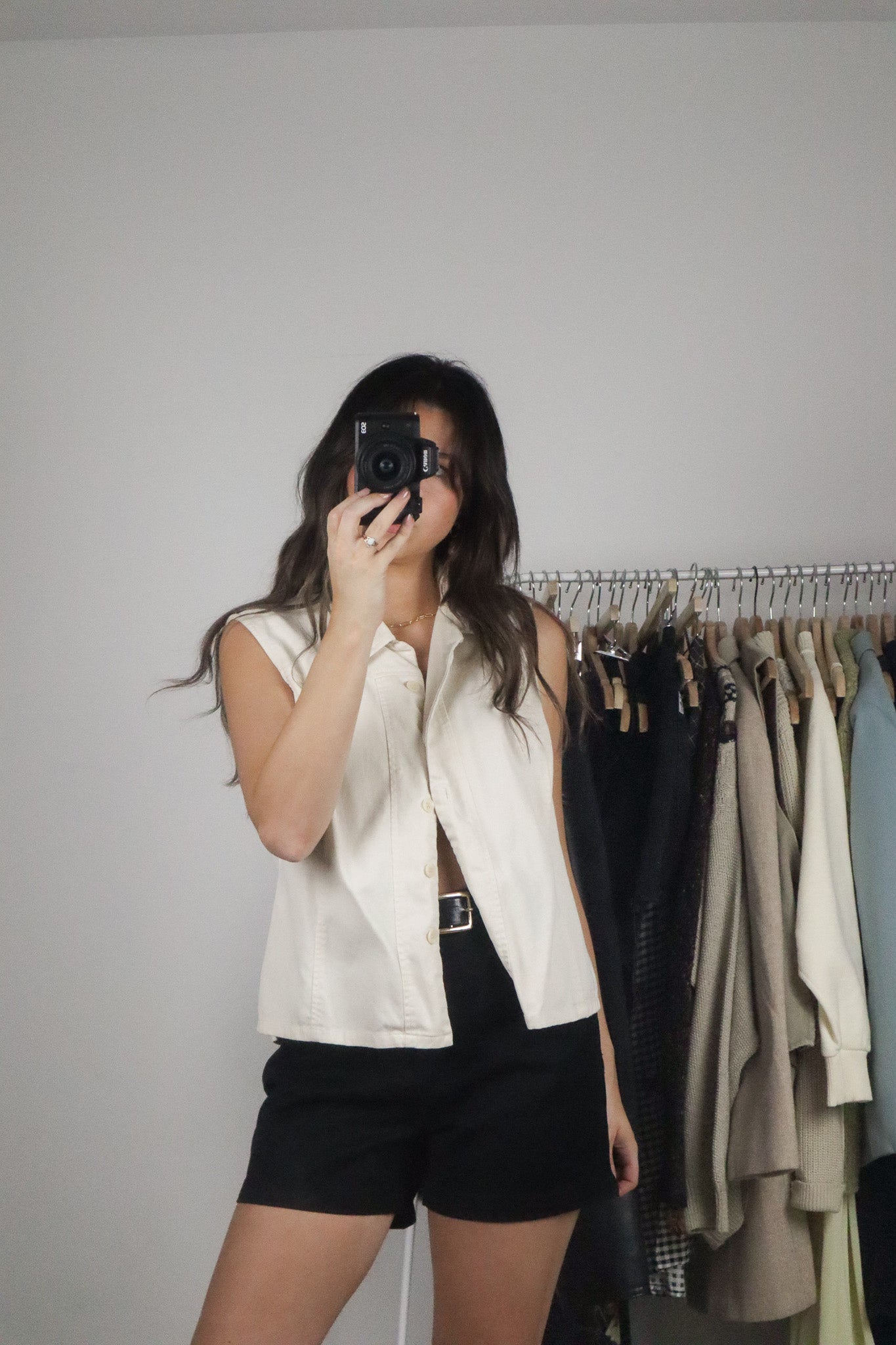 Made in Canada x Vintage x Button Up Tank (M)