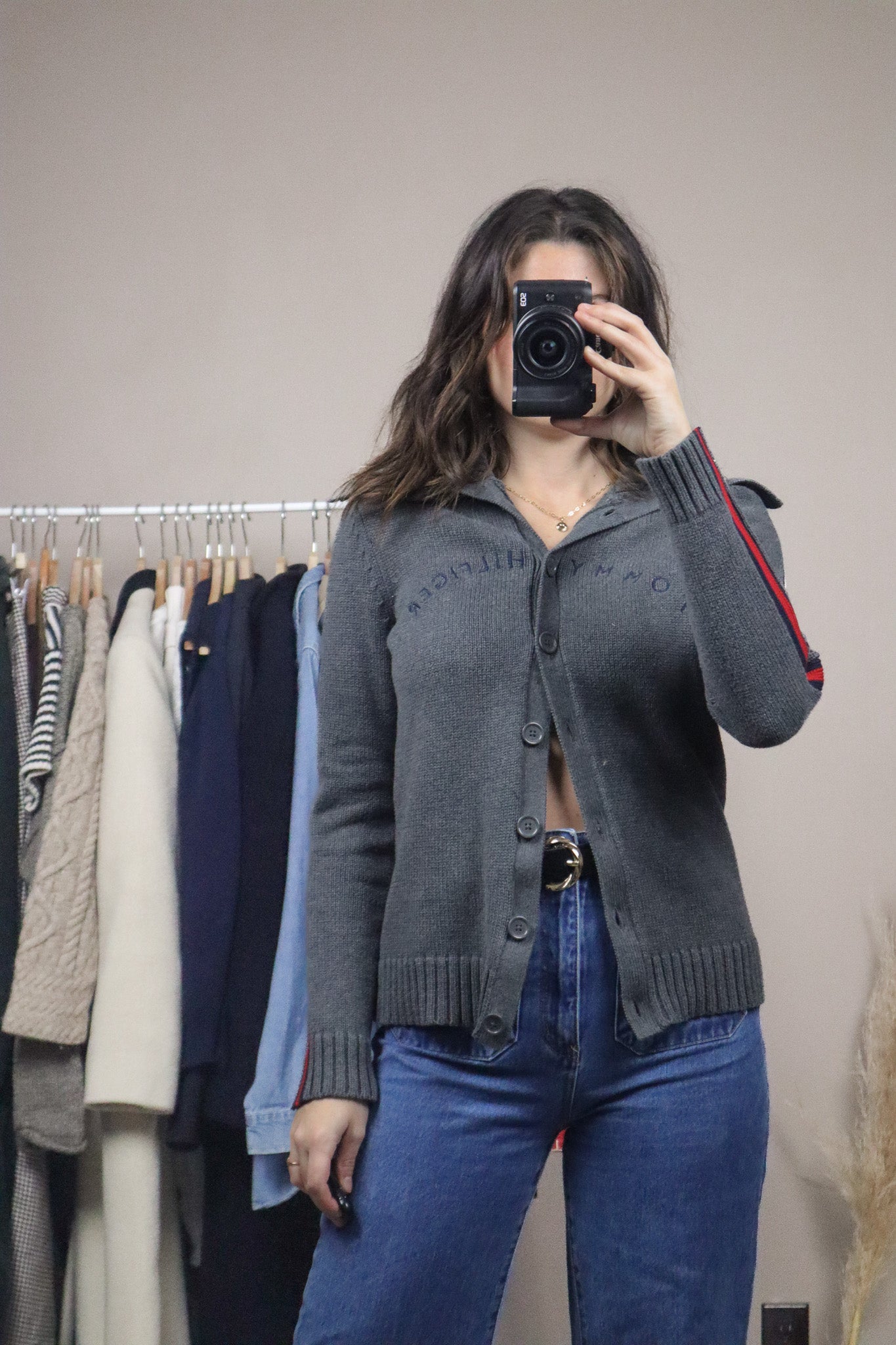 Tommy Hilfiger x Button Up Collared Sweater (S)