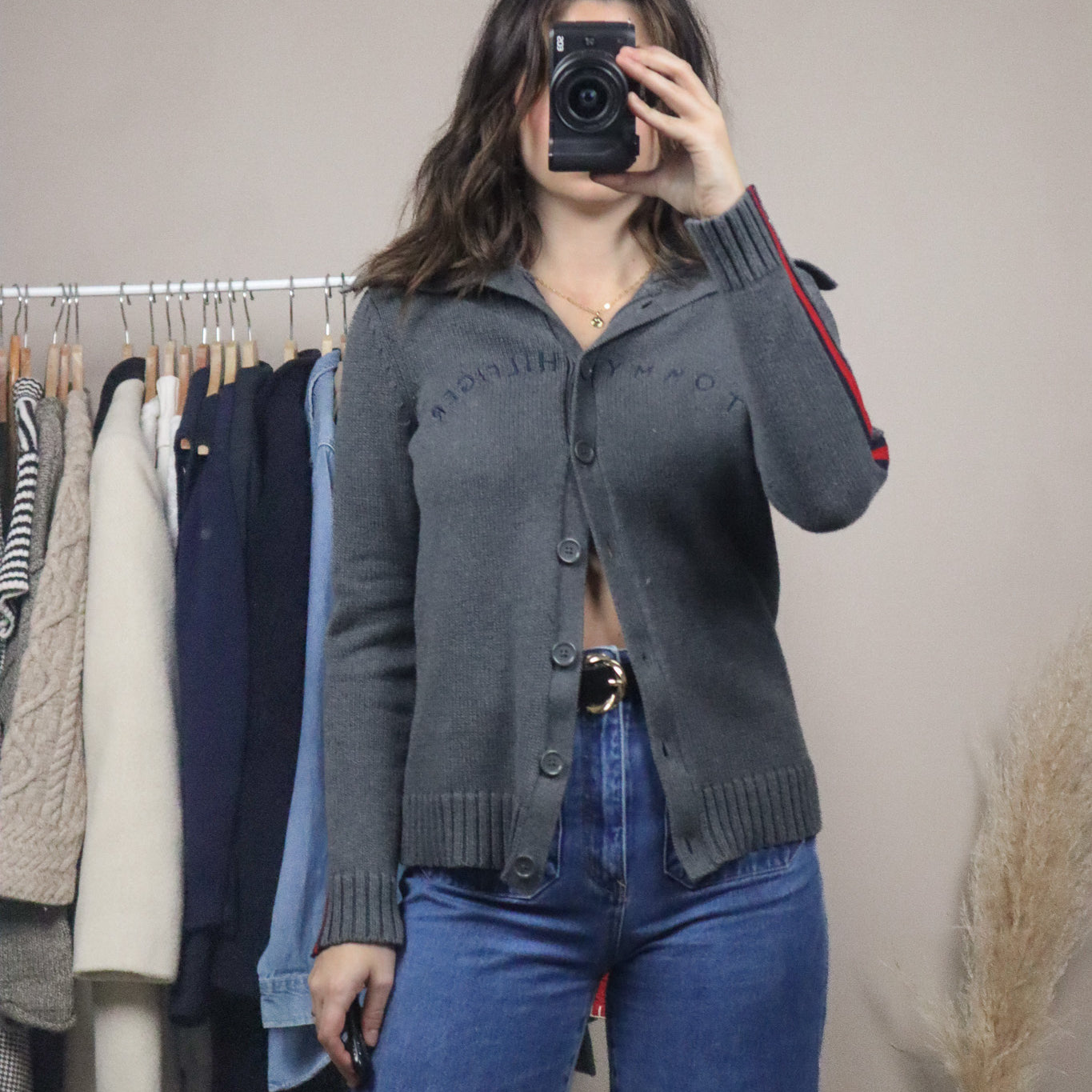 Tommy Hilfiger x Button Up Collared Sweater (S)