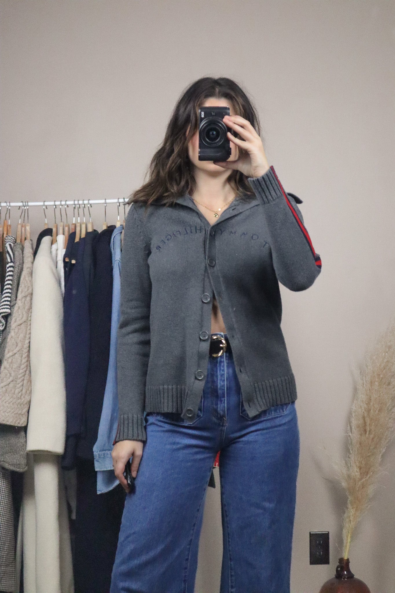 Tommy Hilfiger x Button Up Collared Sweater (S)