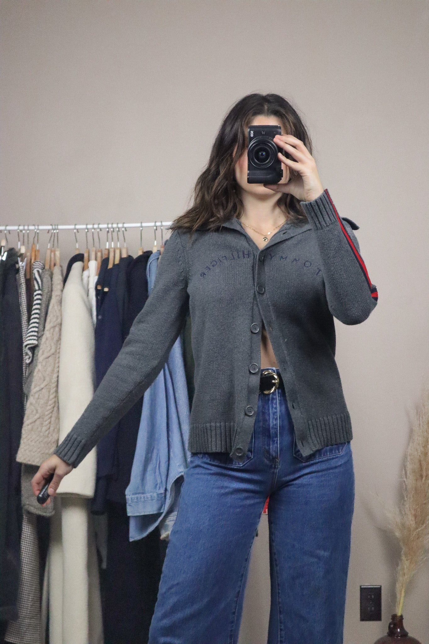 Tommy Hilfiger x Button Up Collared Sweater (S)