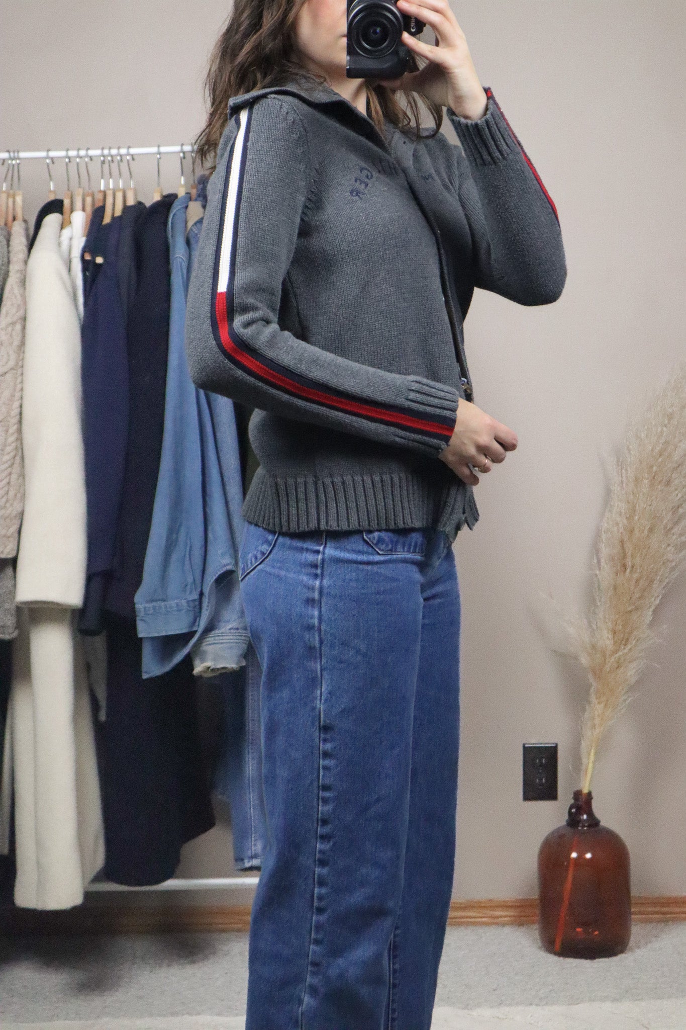 Tommy Hilfiger x Button Up Collared Sweater (S)