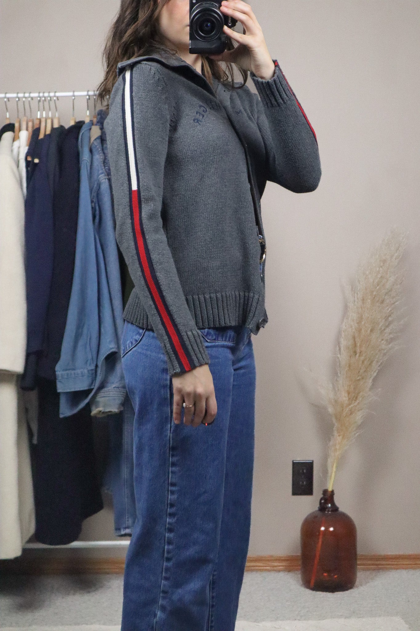 Tommy Hilfiger x Button Up Collared Sweater (S)