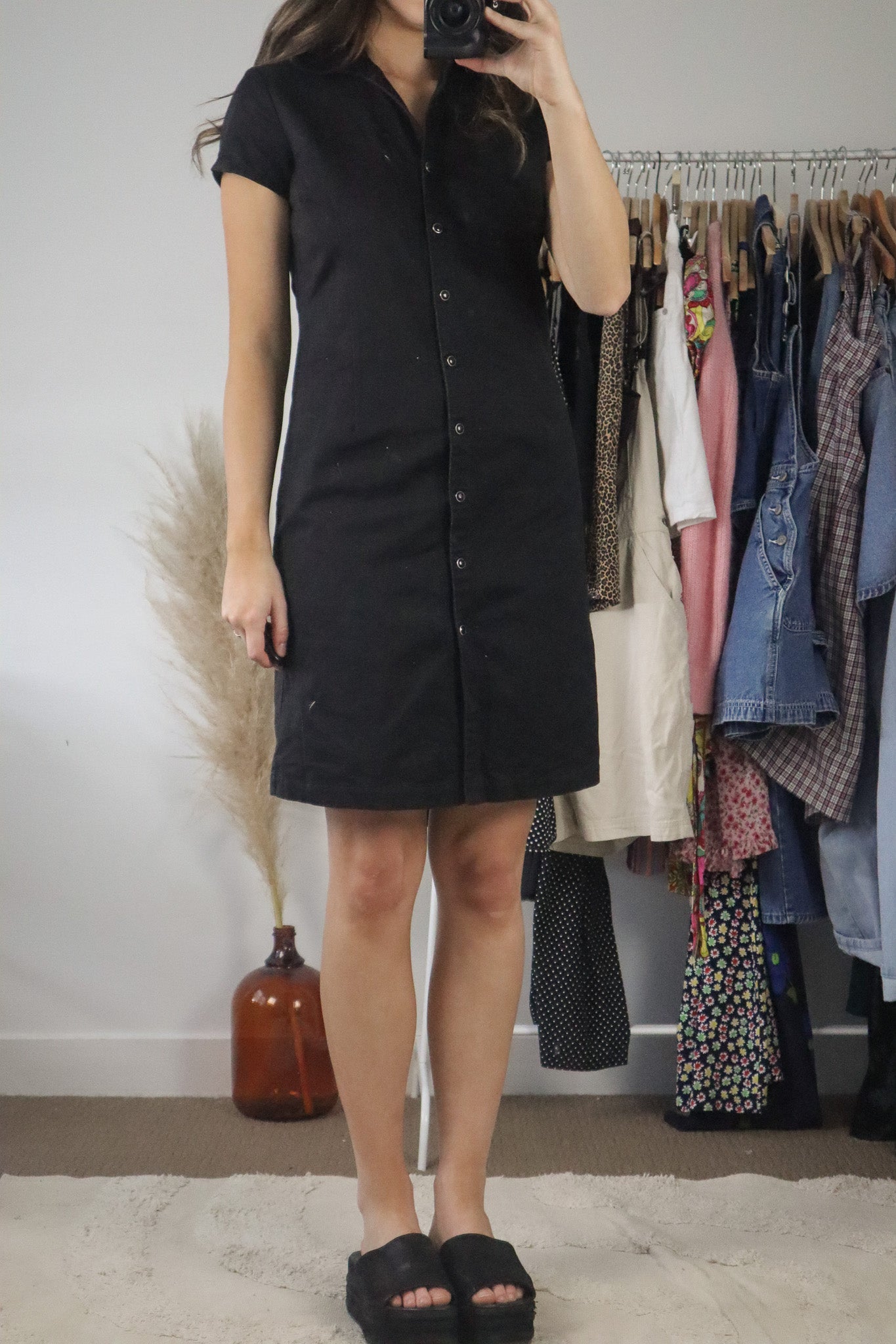 Vintage x Button Up Dress (S)