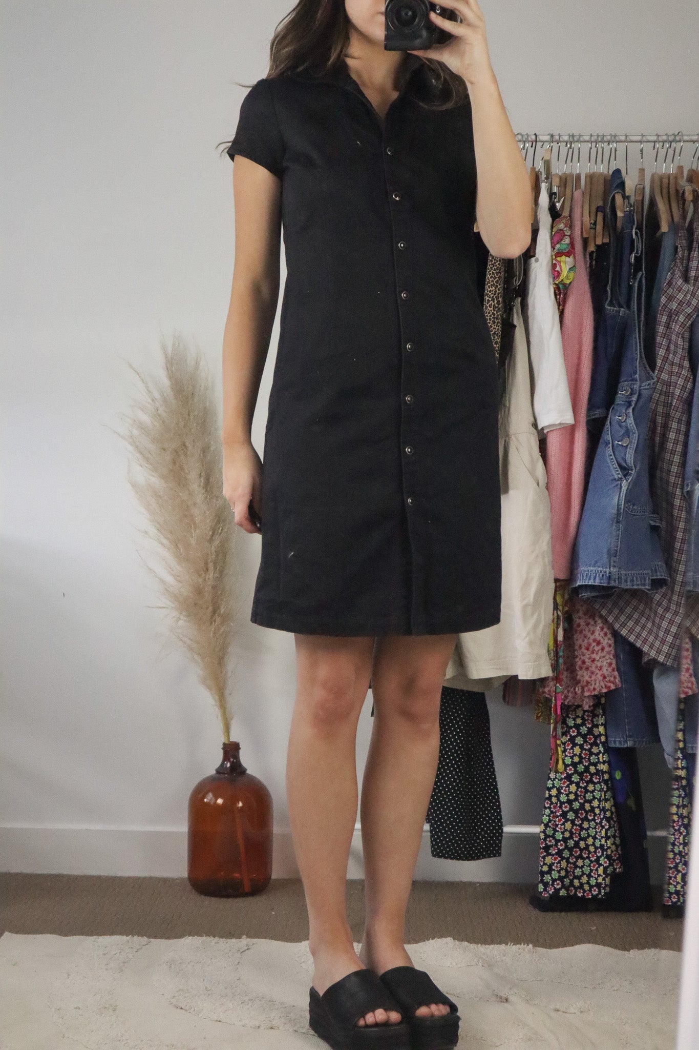 Vintage x Button Up Dress (S)