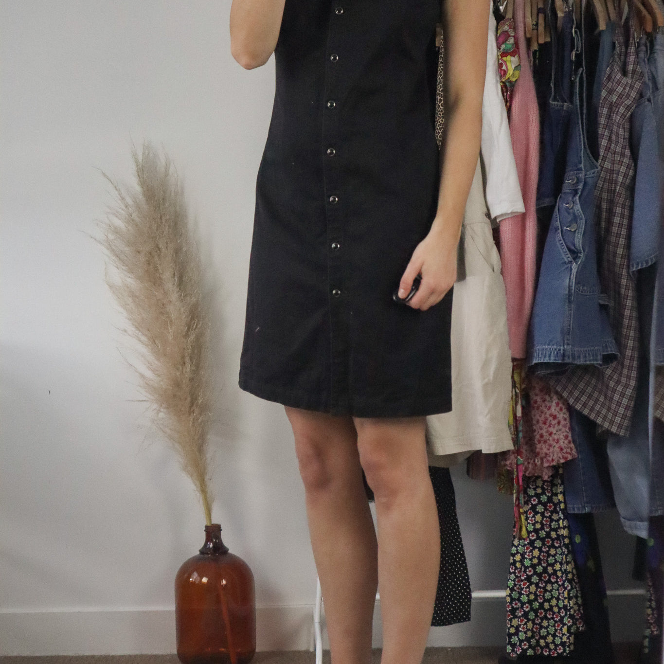 Vintage x Button Up Dress (S)