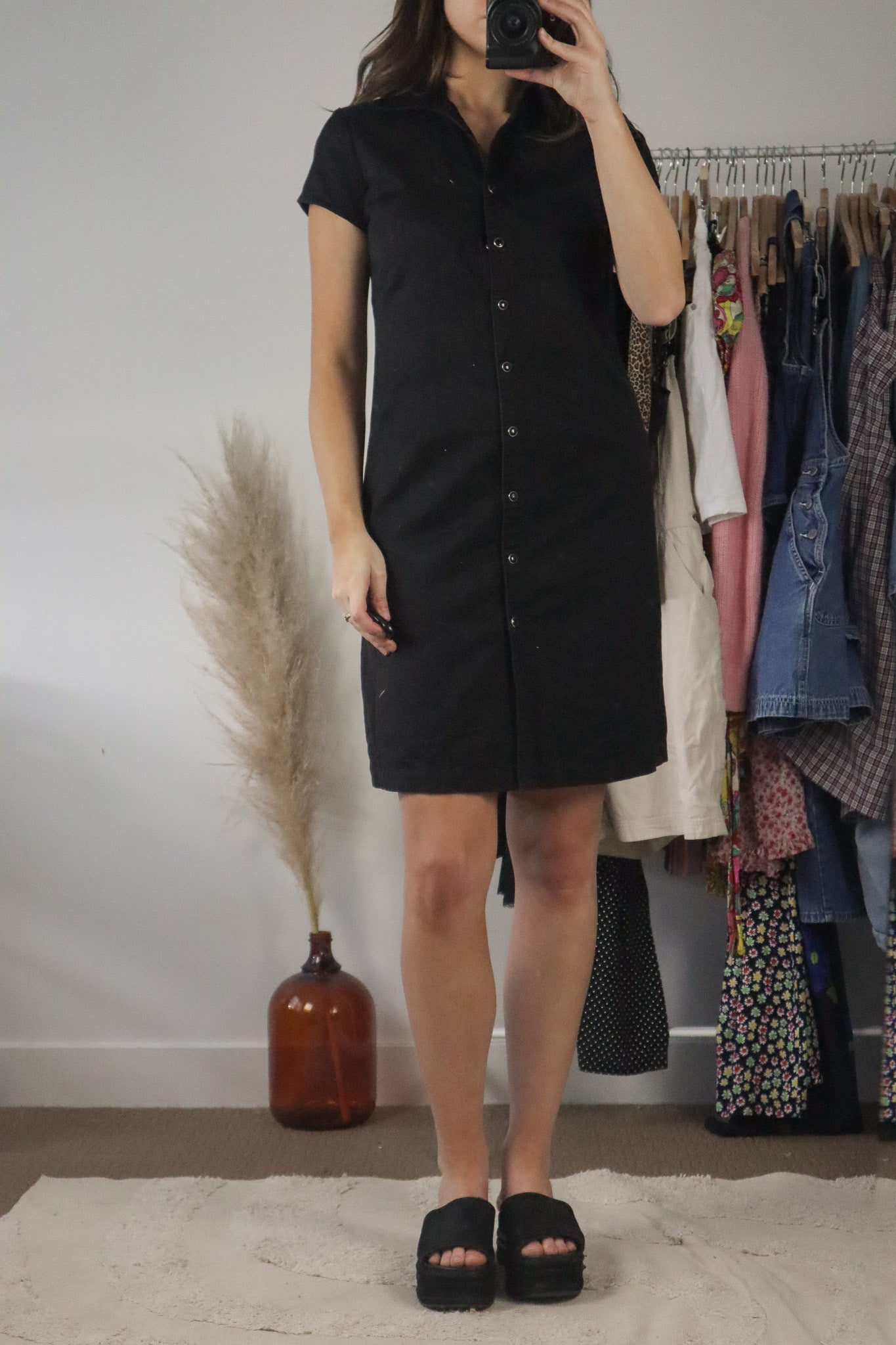 Vintage x Button Up Dress (S)