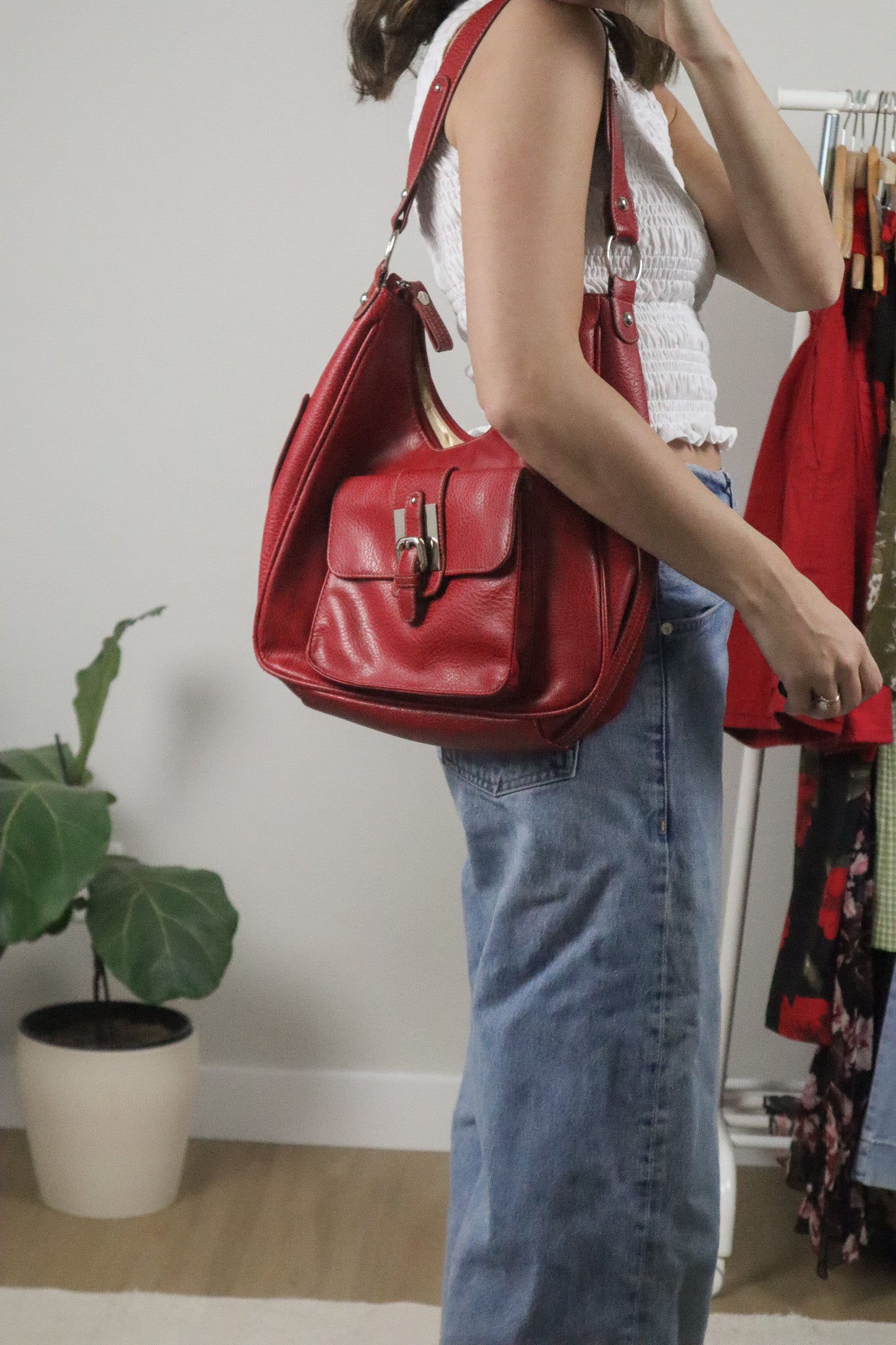 Vintage x Faux Leather Purse