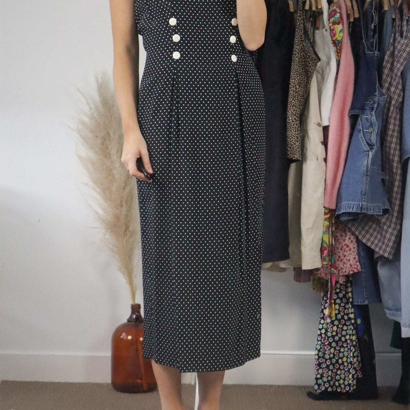 Vintage x Polkadot Maxi Dress (6/8)