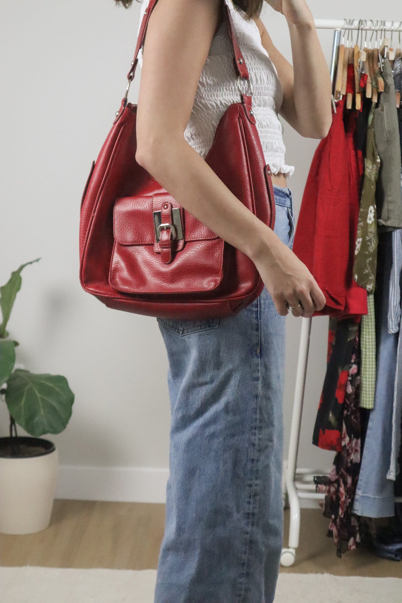 Vintage x Faux Leather Purse