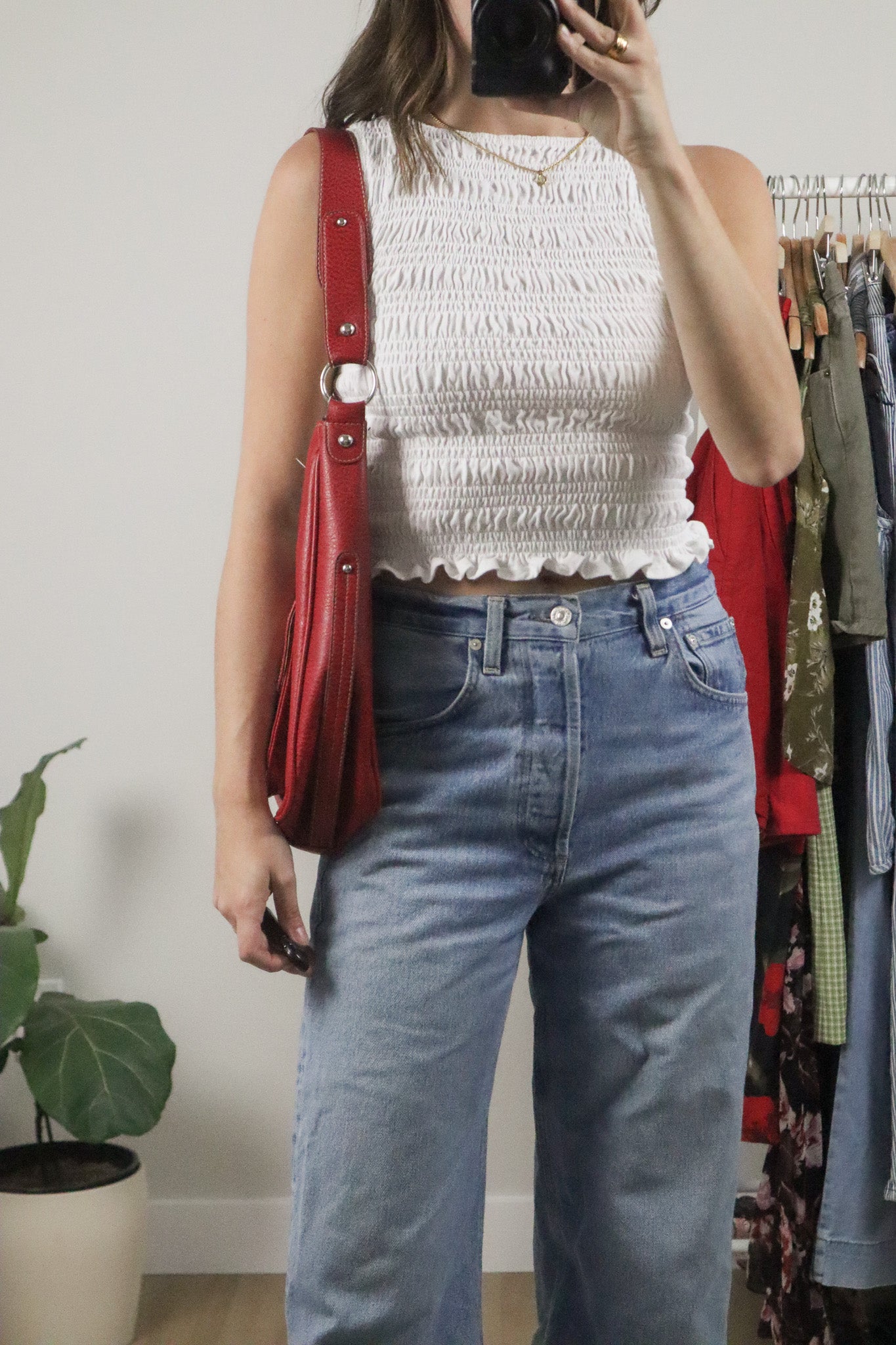 Vintage x Faux Leather Purse
