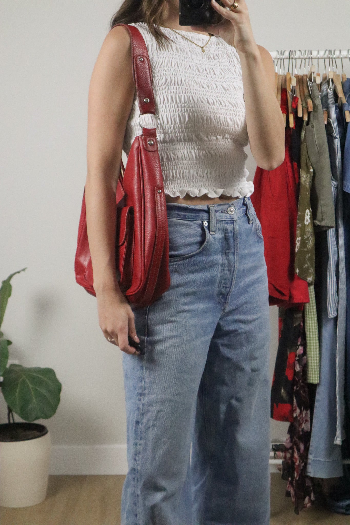 Vintage x Faux Leather Purse