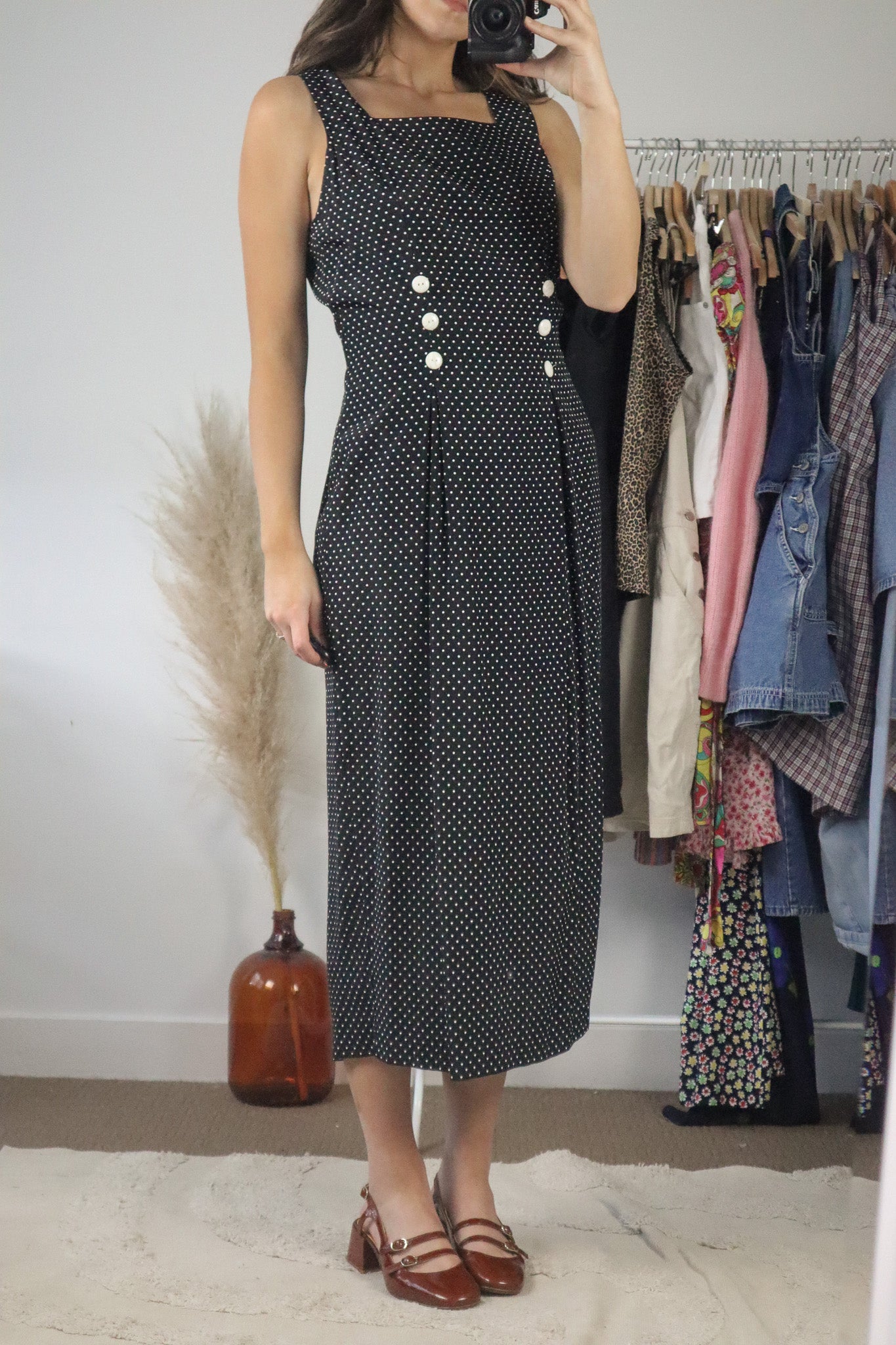 Vintage x Polkadot Maxi Dress (6/8)