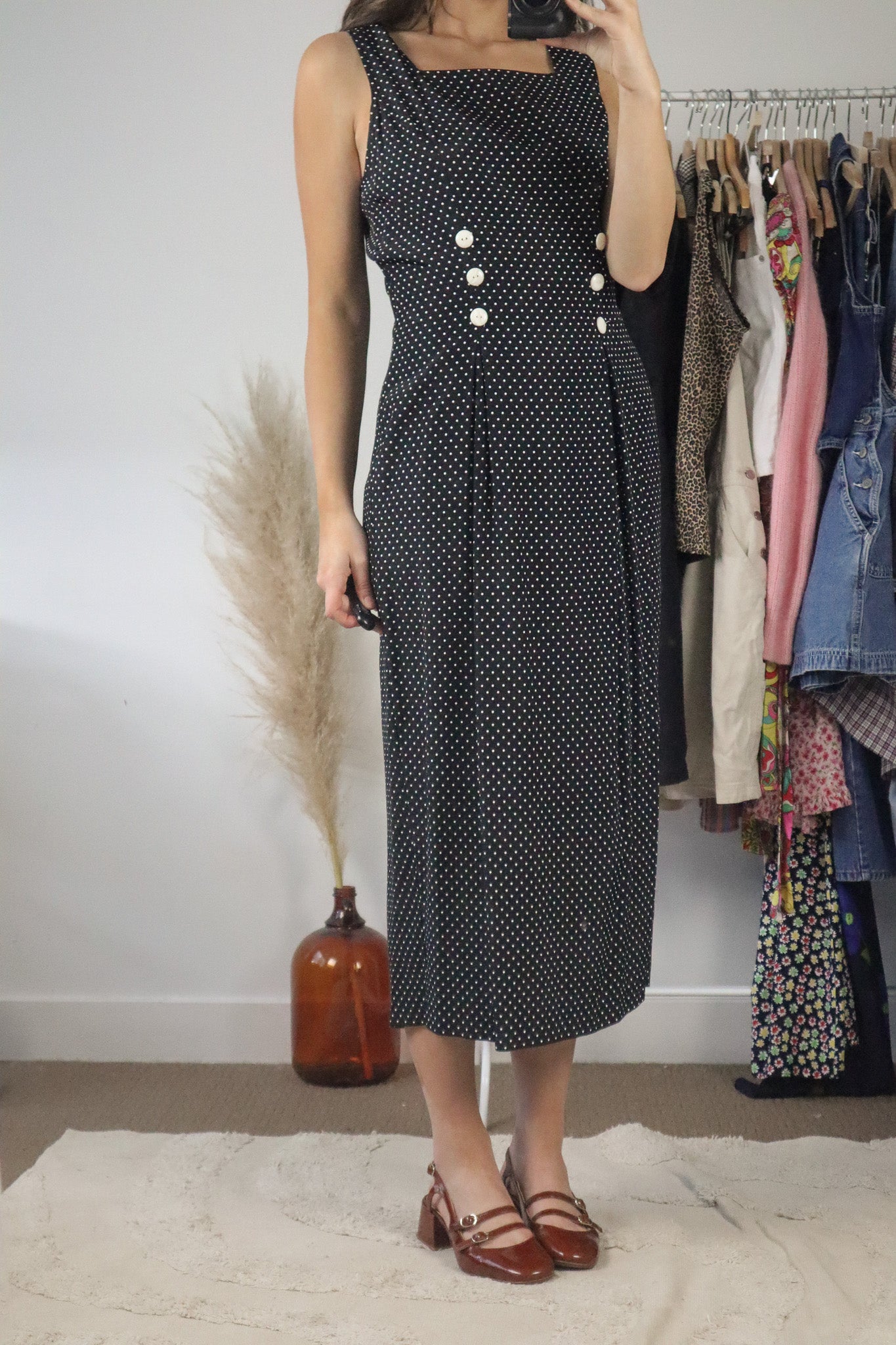 Vintage x Polkadot Maxi Dress (6/8)