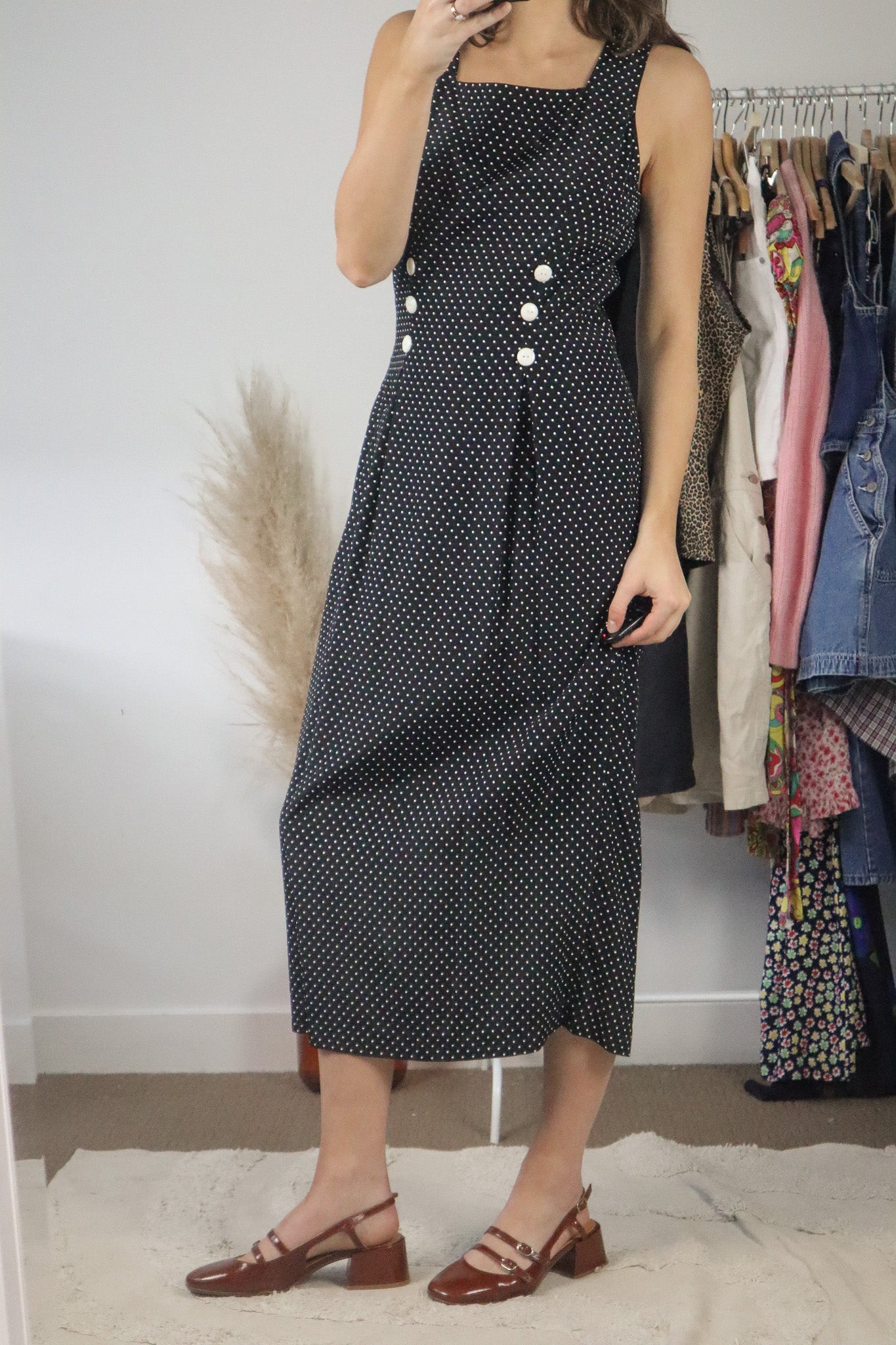 Vintage x Polkadot Maxi Dress (6/8)