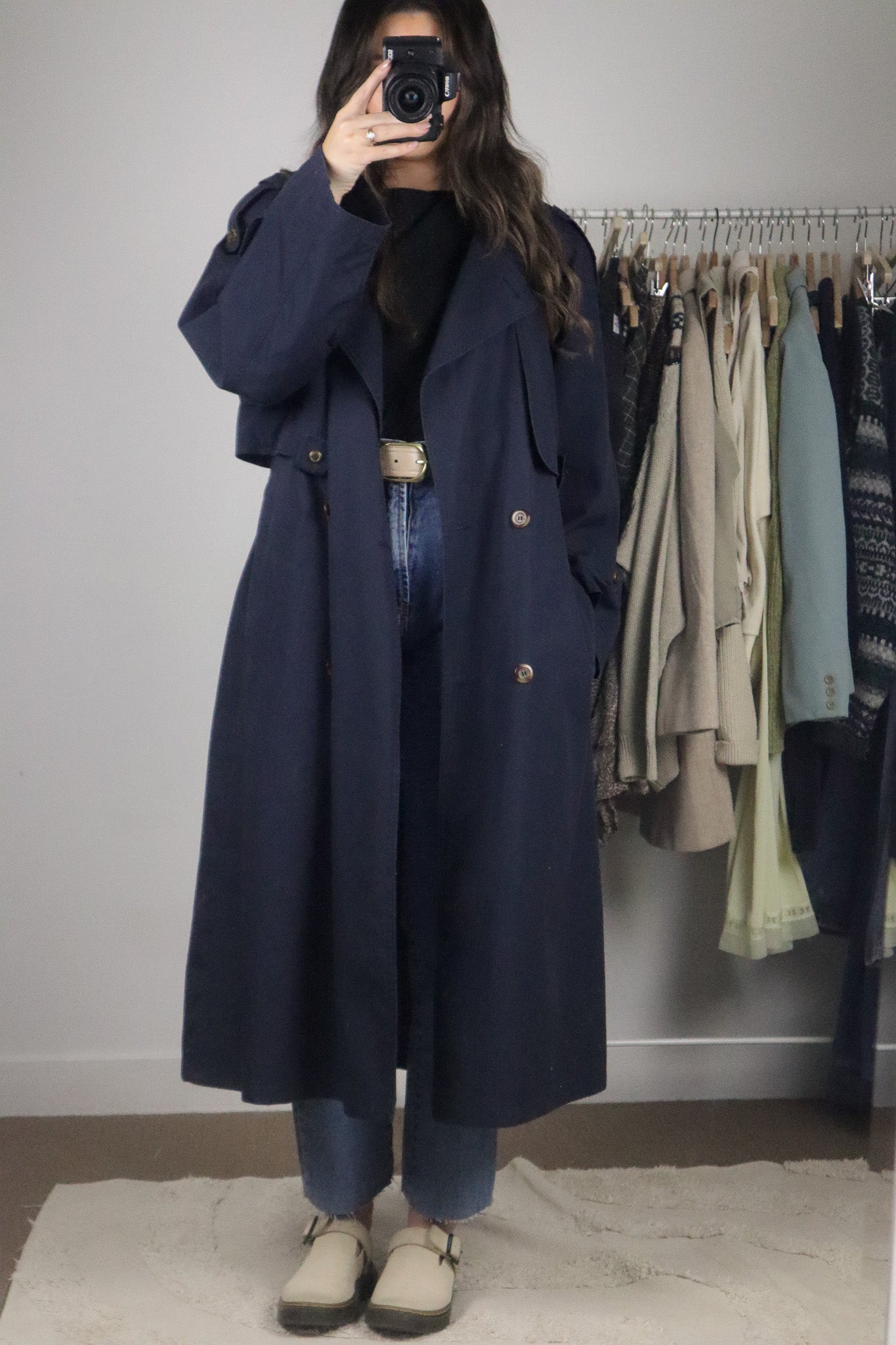 Vintage x Structured Trench Coat (8/10)
