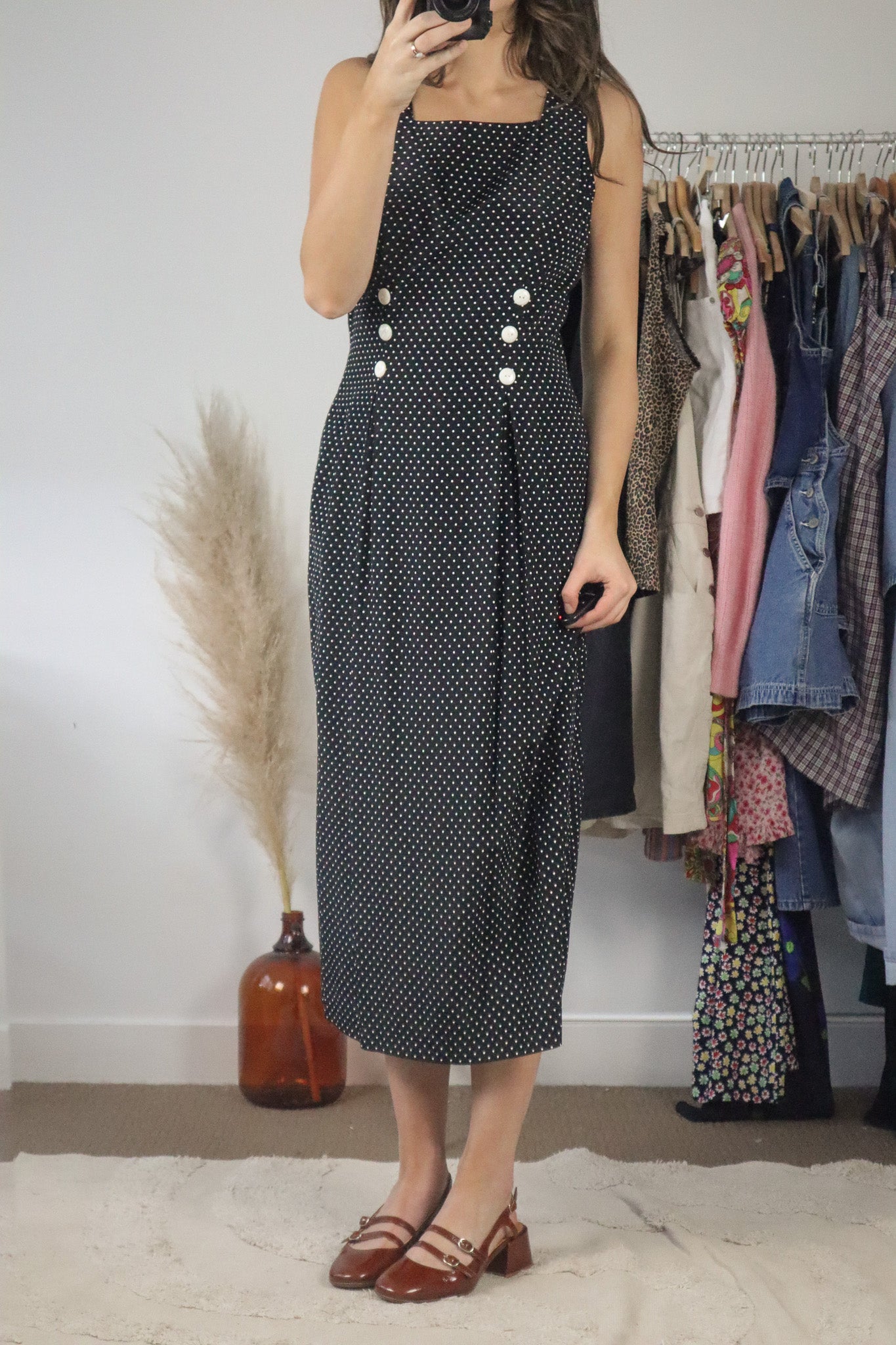 Vintage x Polkadot Maxi Dress (6/8)