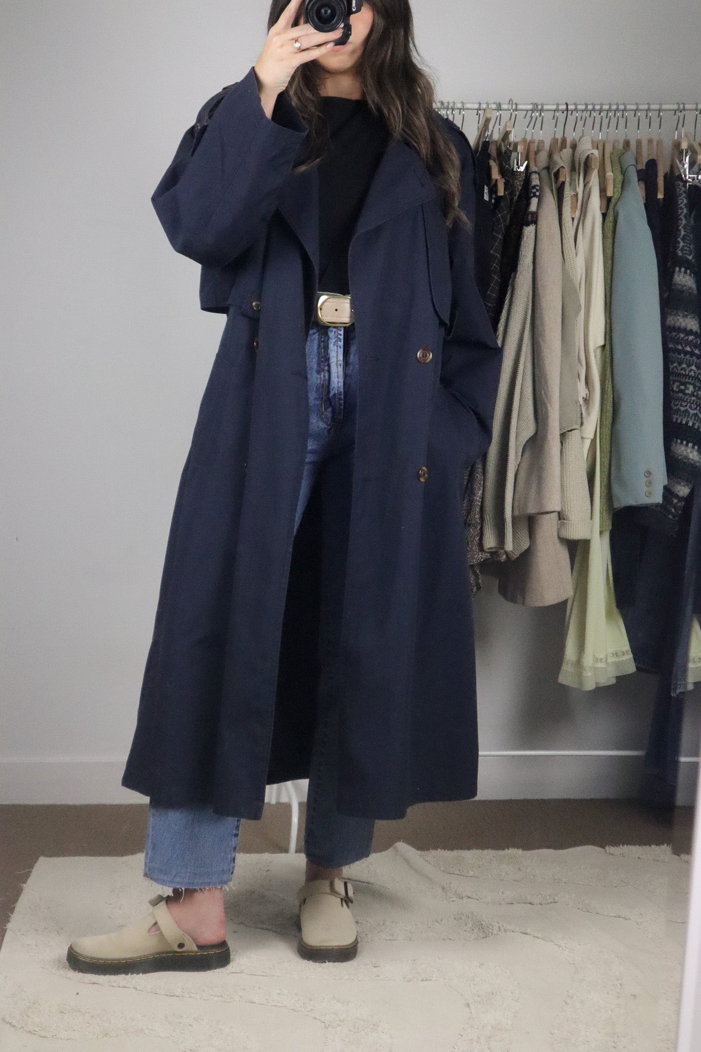 Vintage x Structured Trench Coat (8/10)