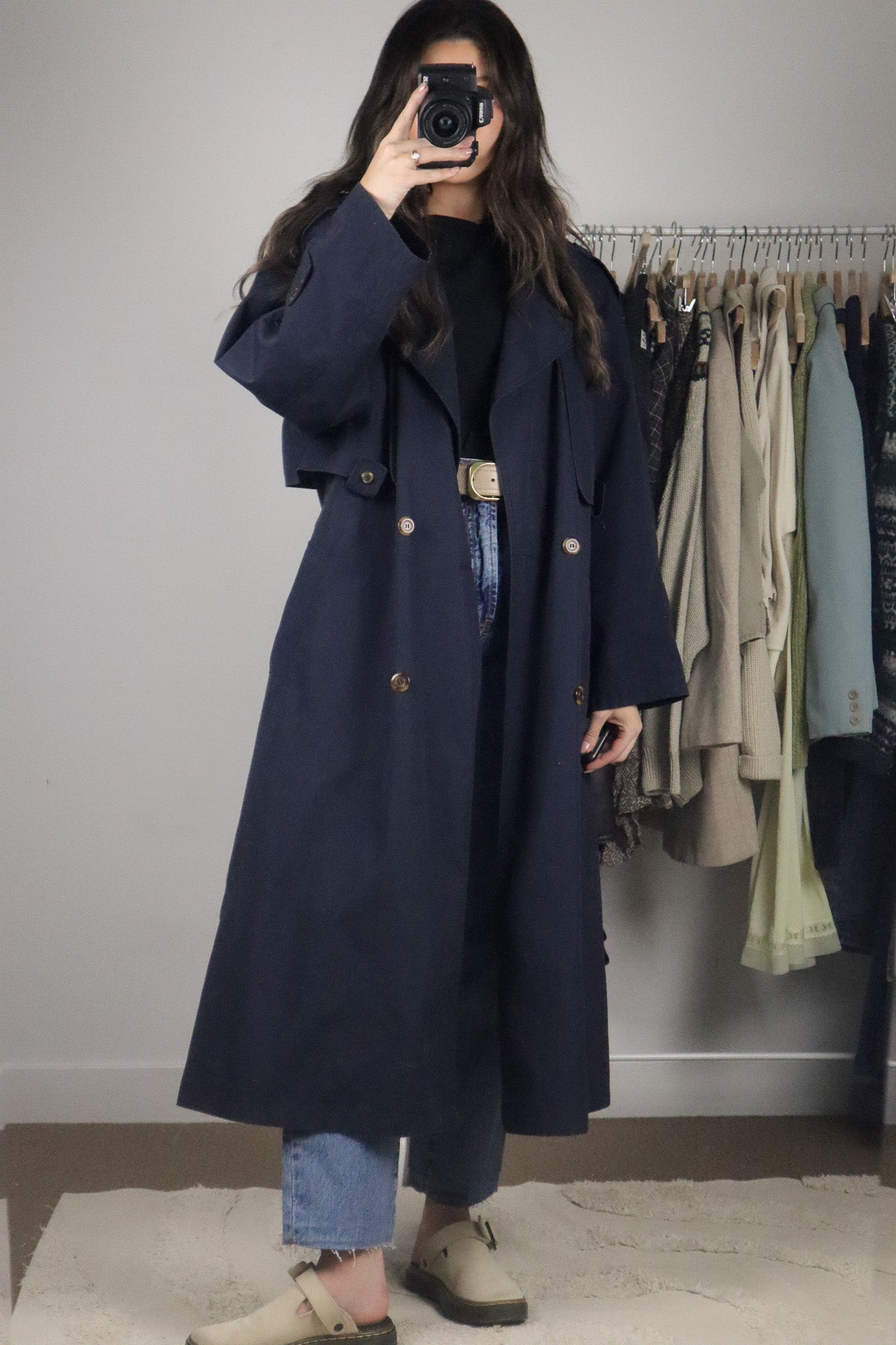 Vintage x Structured Trench Coat (8/10)
