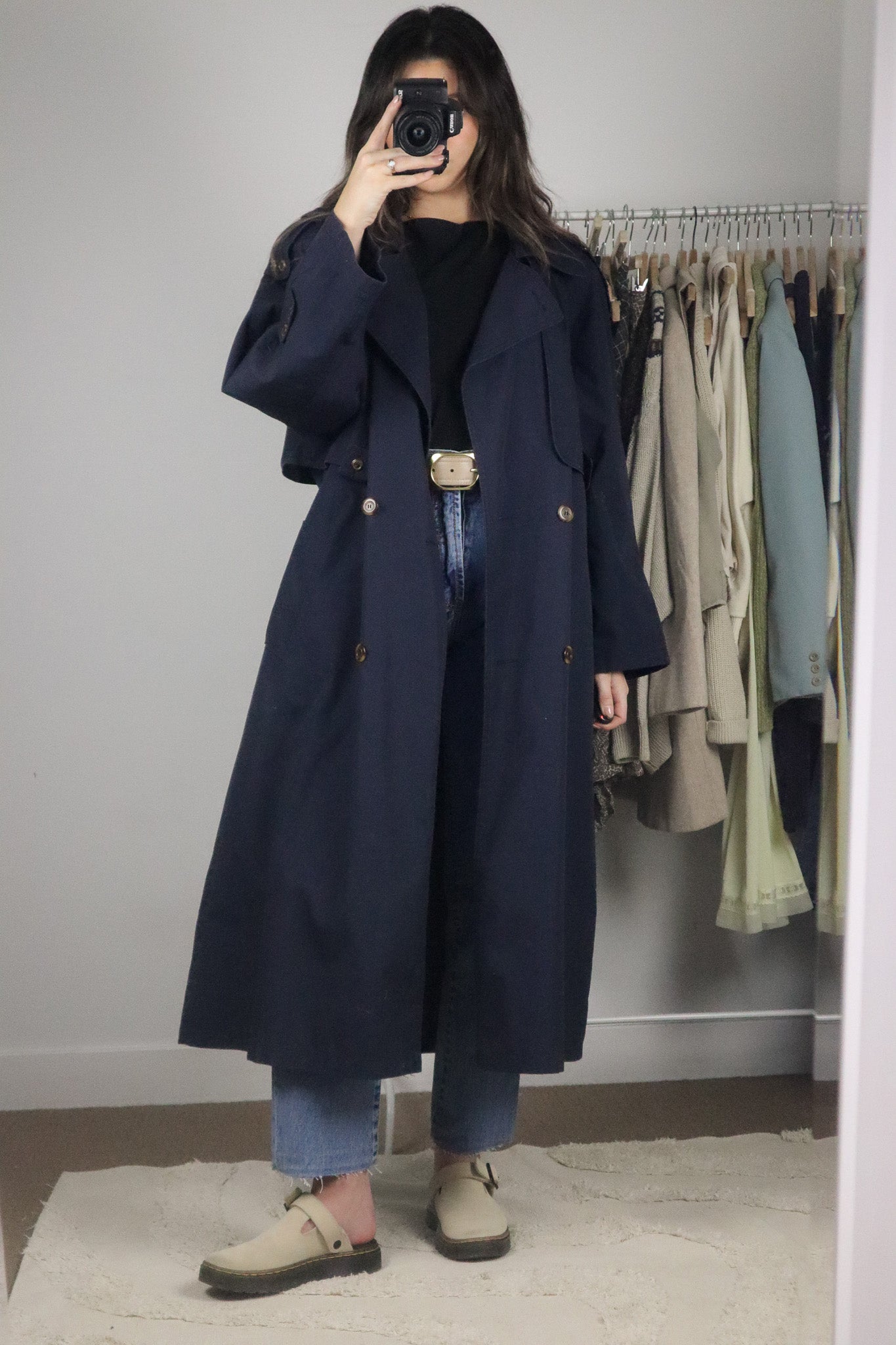 Vintage x Structured Trench Coat (8/10)