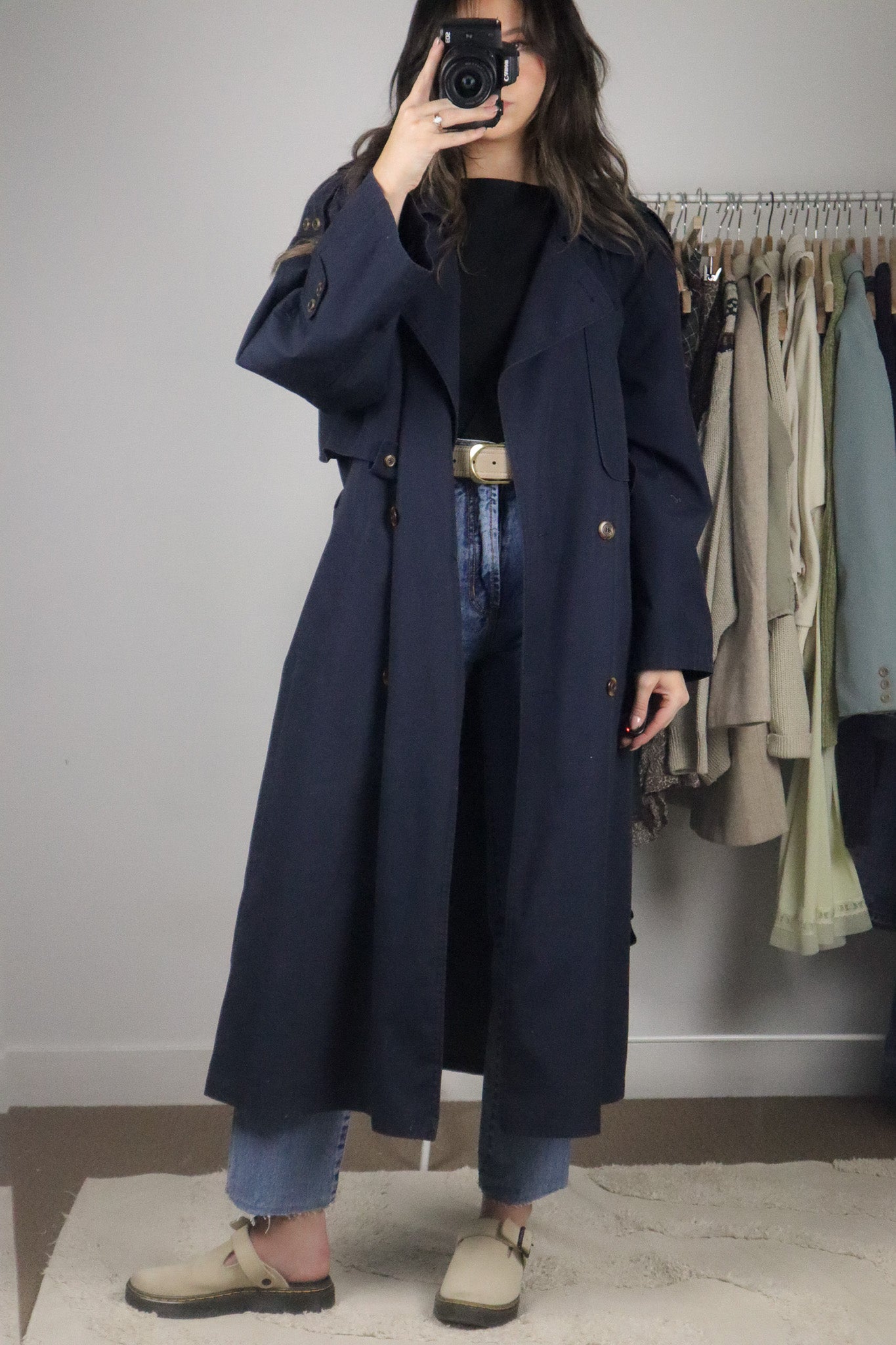 Vintage x Structured Trench Coat (8/10)