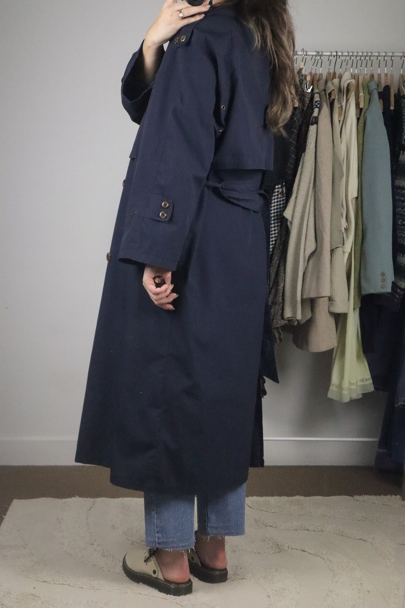 Vintage x Structured Trench Coat (8/10)
