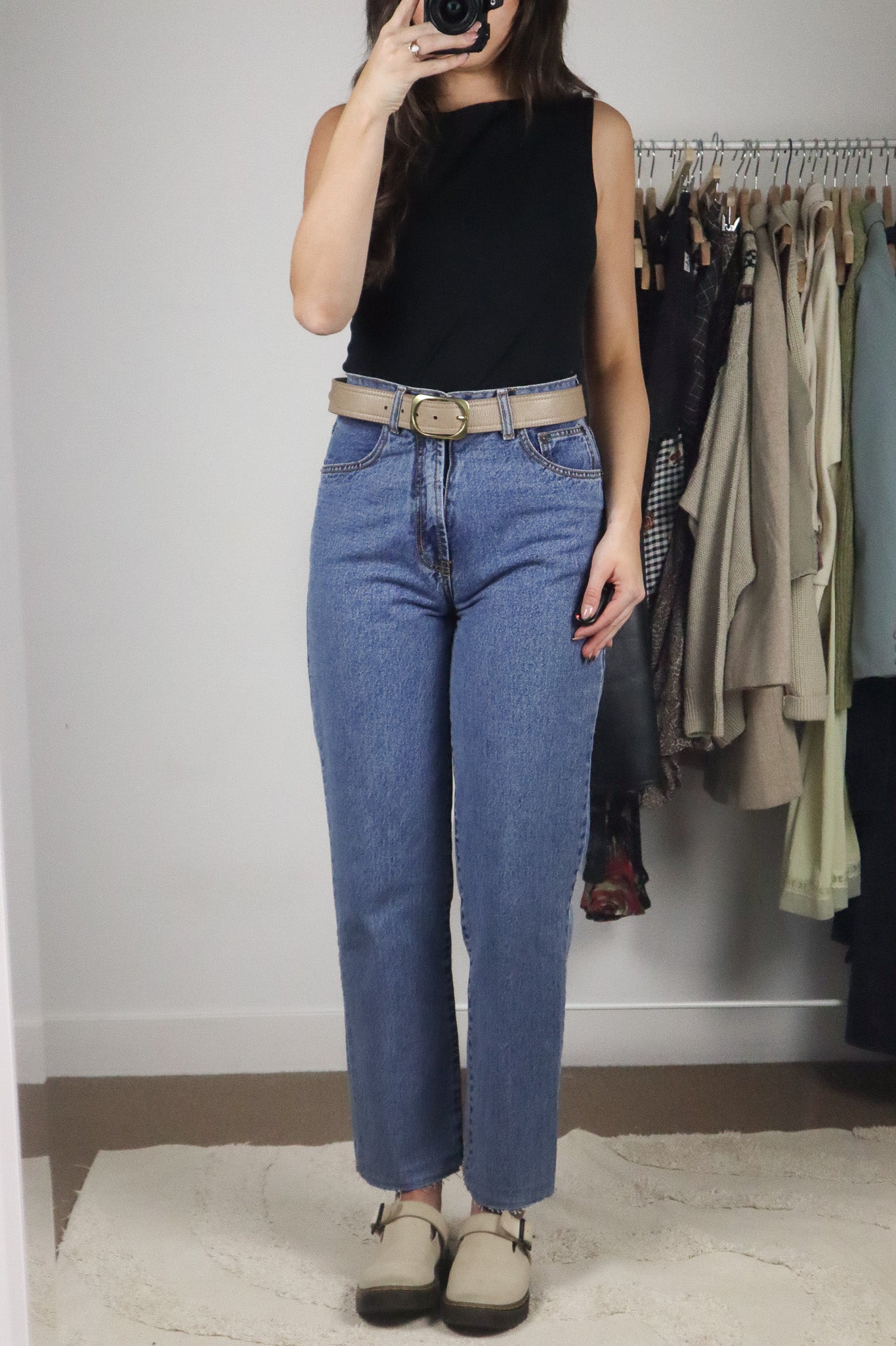 Vintage x Leather Belt (L)