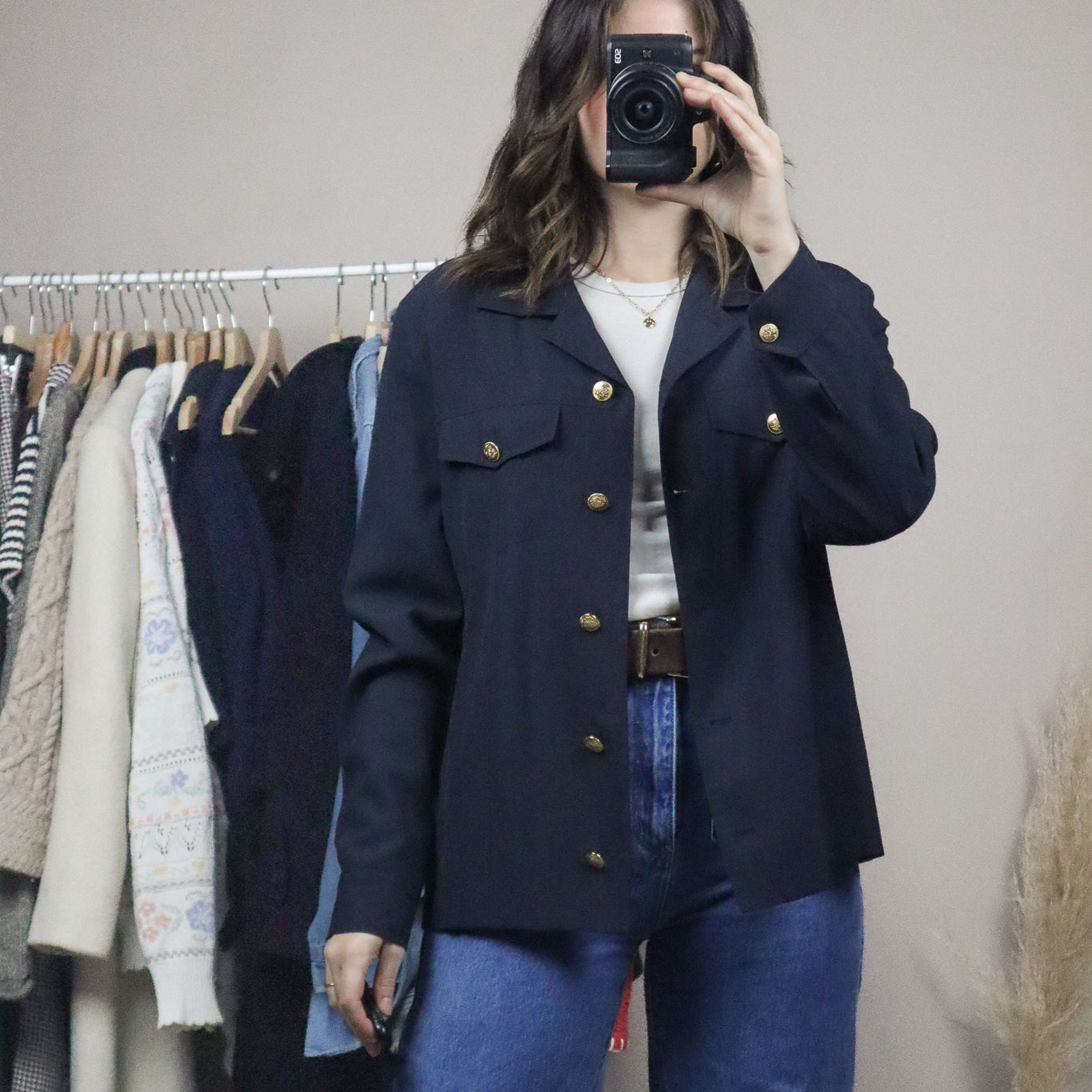 Vintage x Wool Blend Shacket (M)