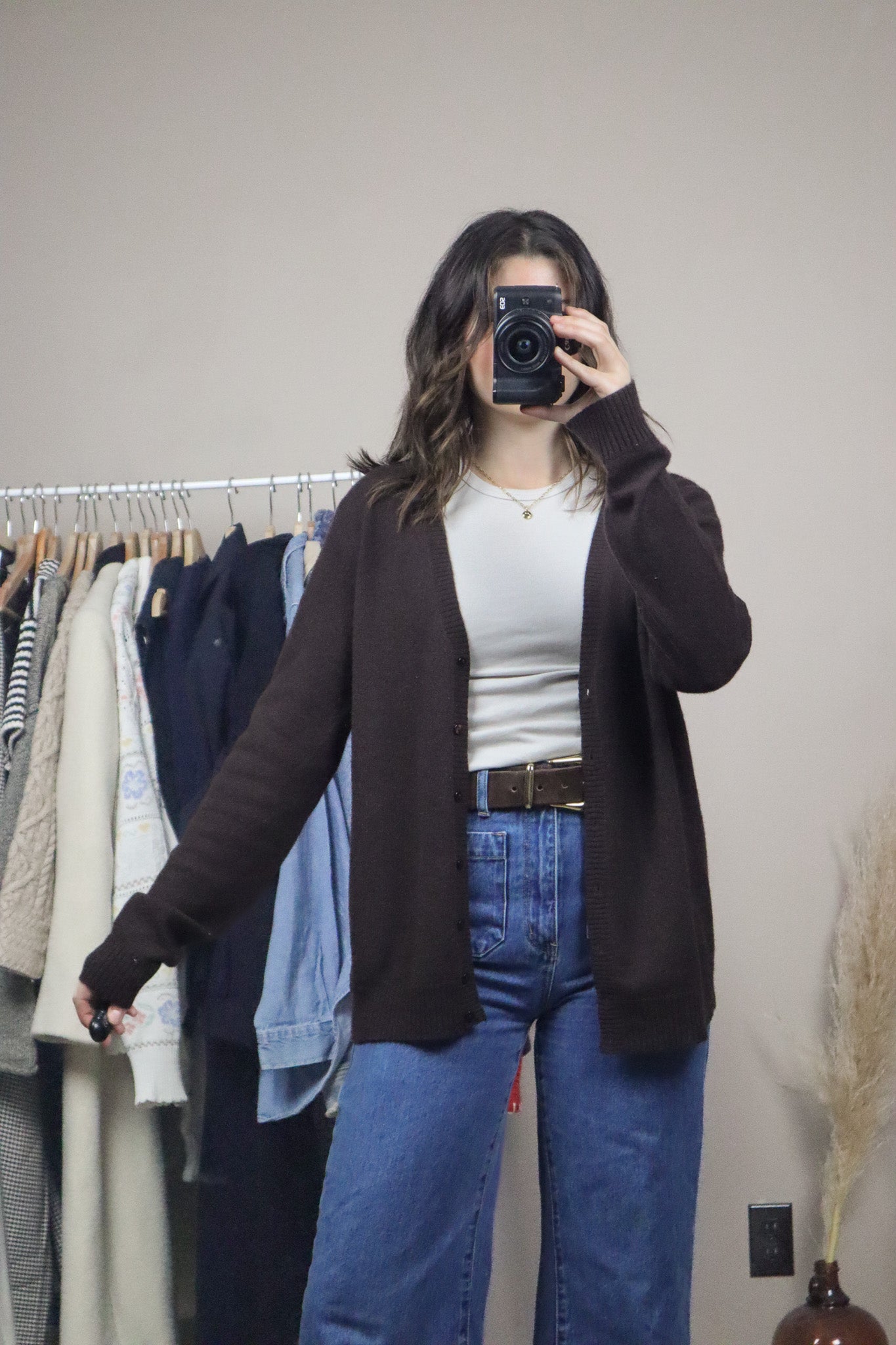 Vintage x Cashmere Cardigan (M)