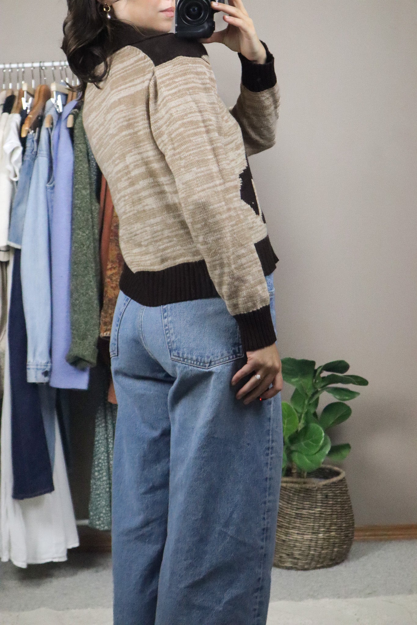 Vintage x Equestrian Collared Sweater (S)