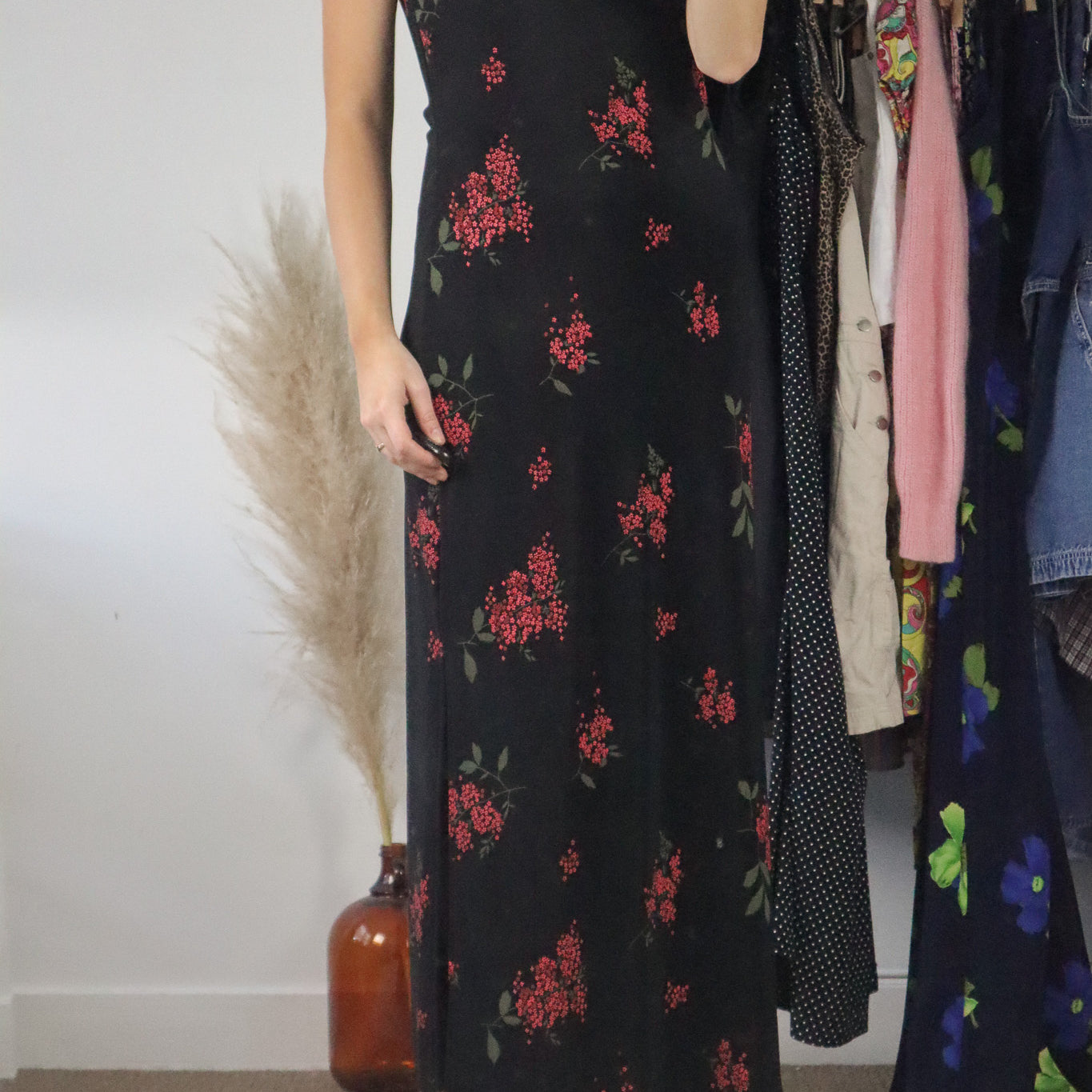 Made in USA x Vintage x Floral Maxi Dress (8/10)