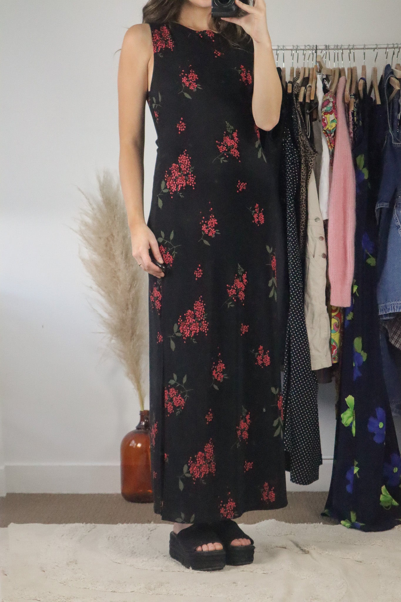 Made in USA x Vintage x Floral Maxi Dress (8/10)