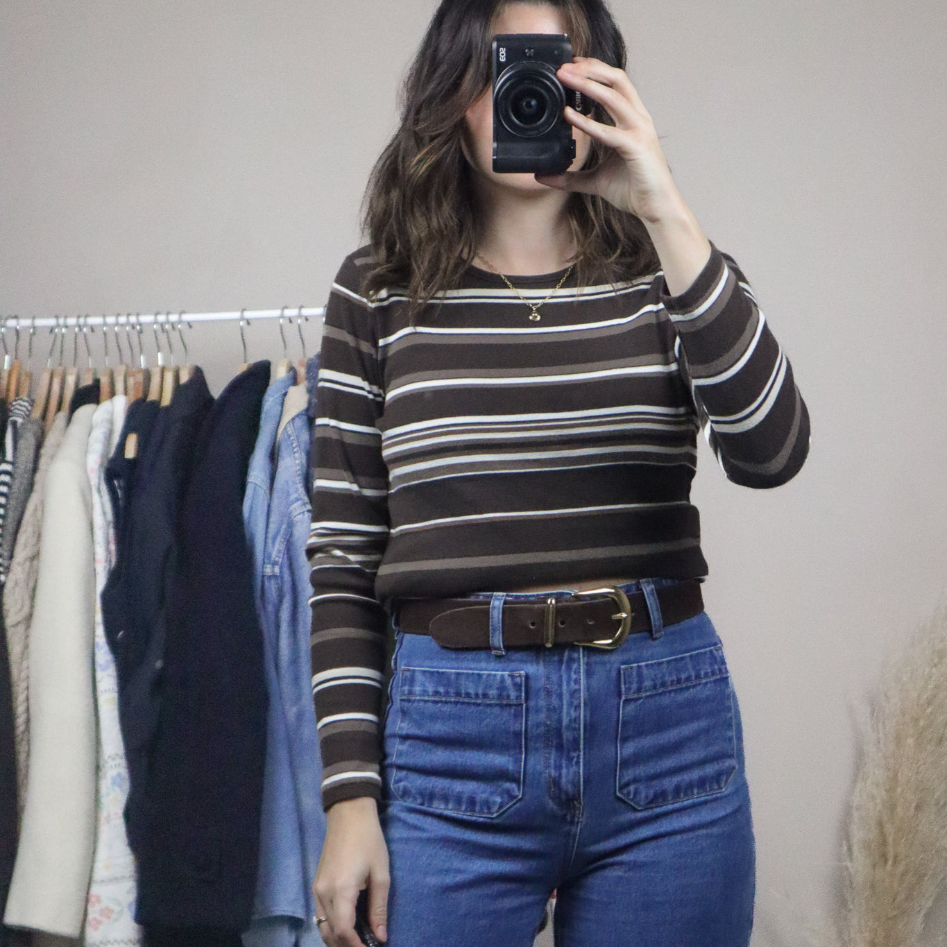 Vintage x Striped Top (S/M)