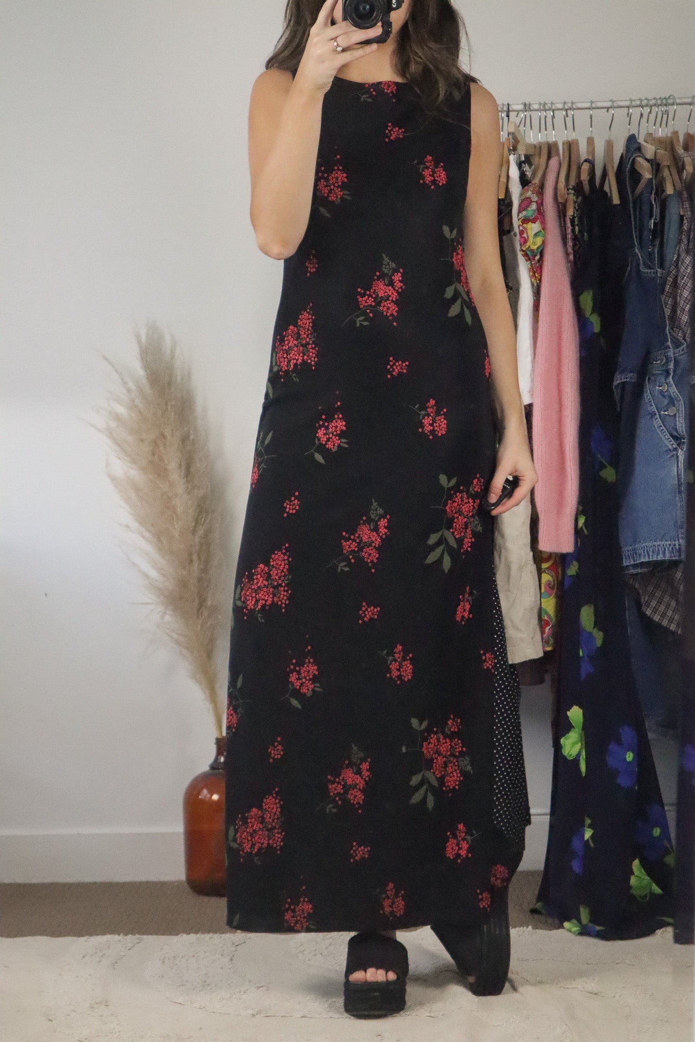 Made in USA x Vintage x Floral Maxi Dress (8/10)