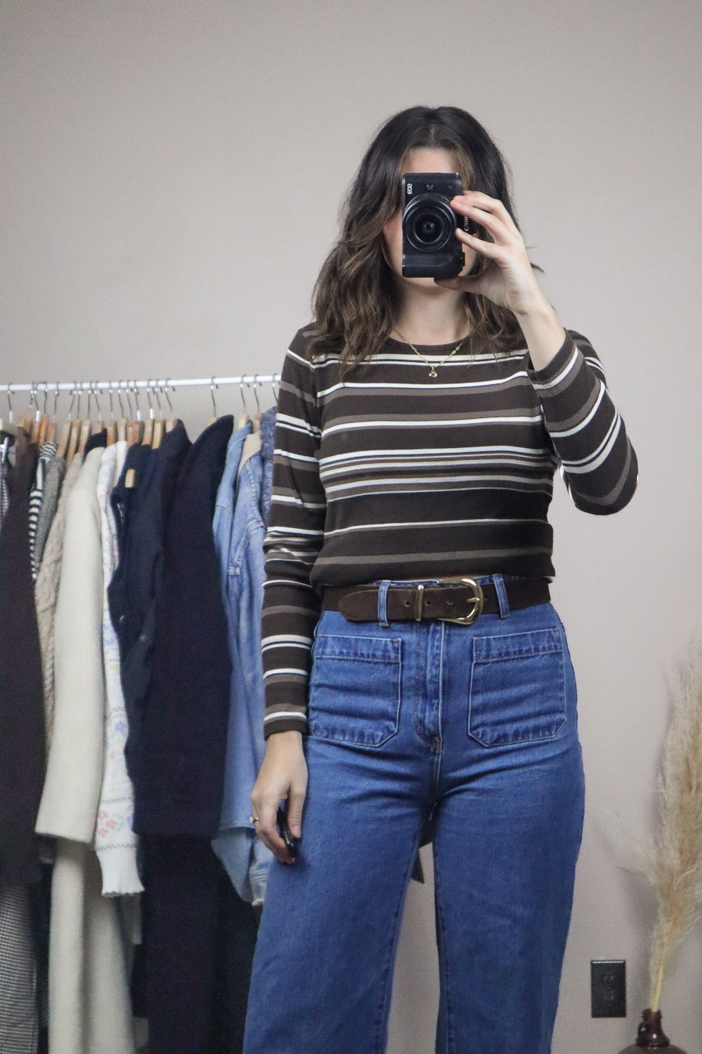 Vintage x Striped Top (S/M)
