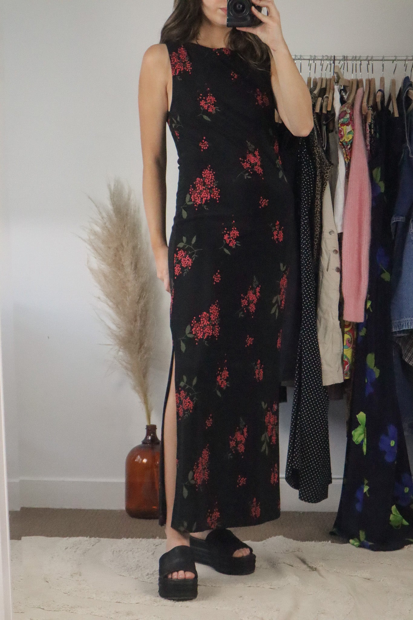 Made in USA x Vintage x Floral Maxi Dress (8/10)