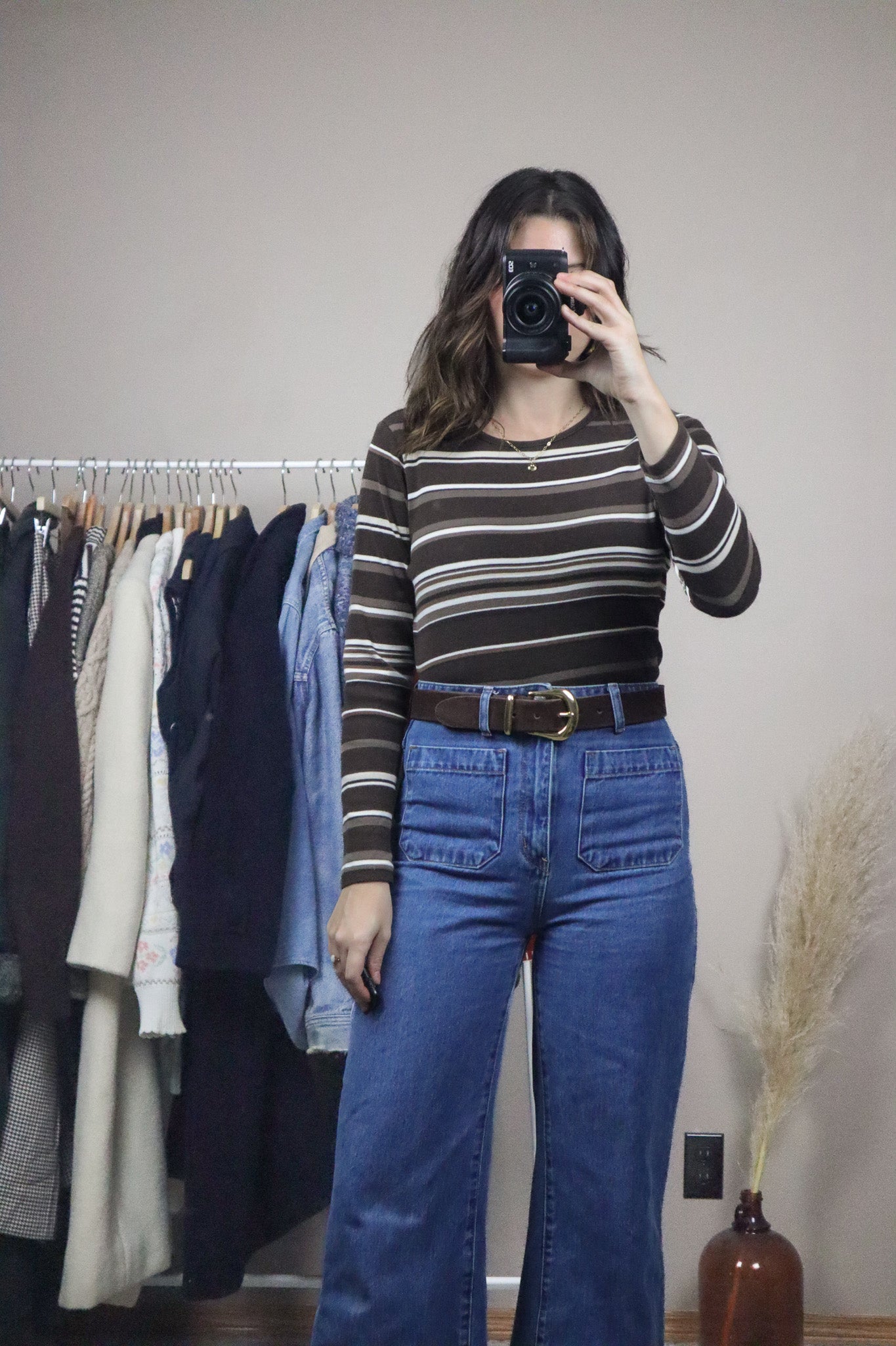 Vintage x Striped Top (S/M)
