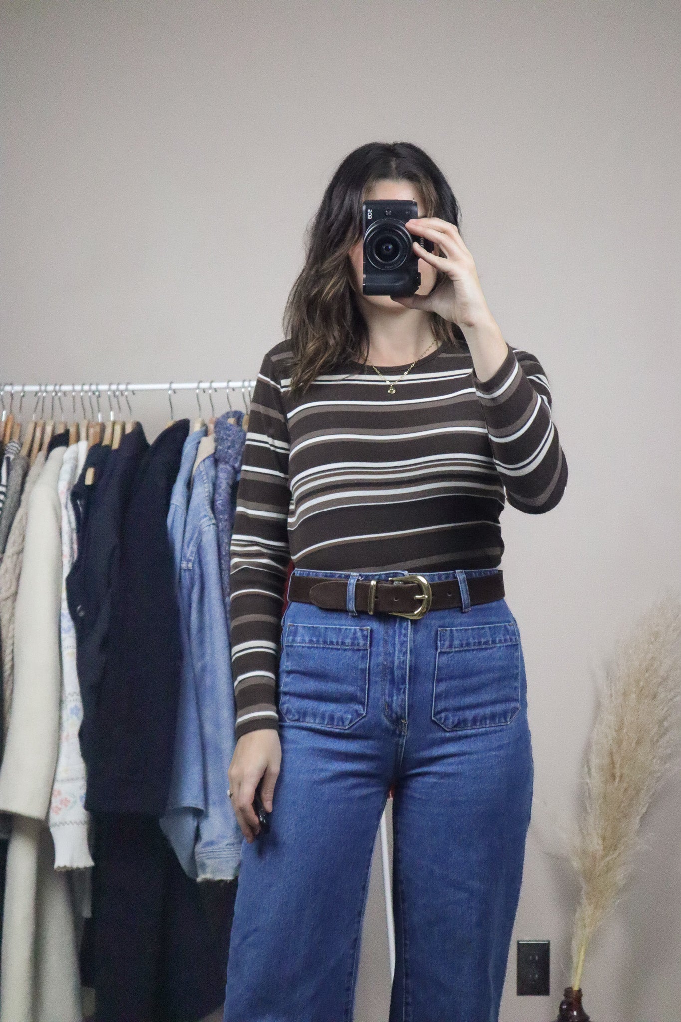 Vintage x Striped Top (S/M)
