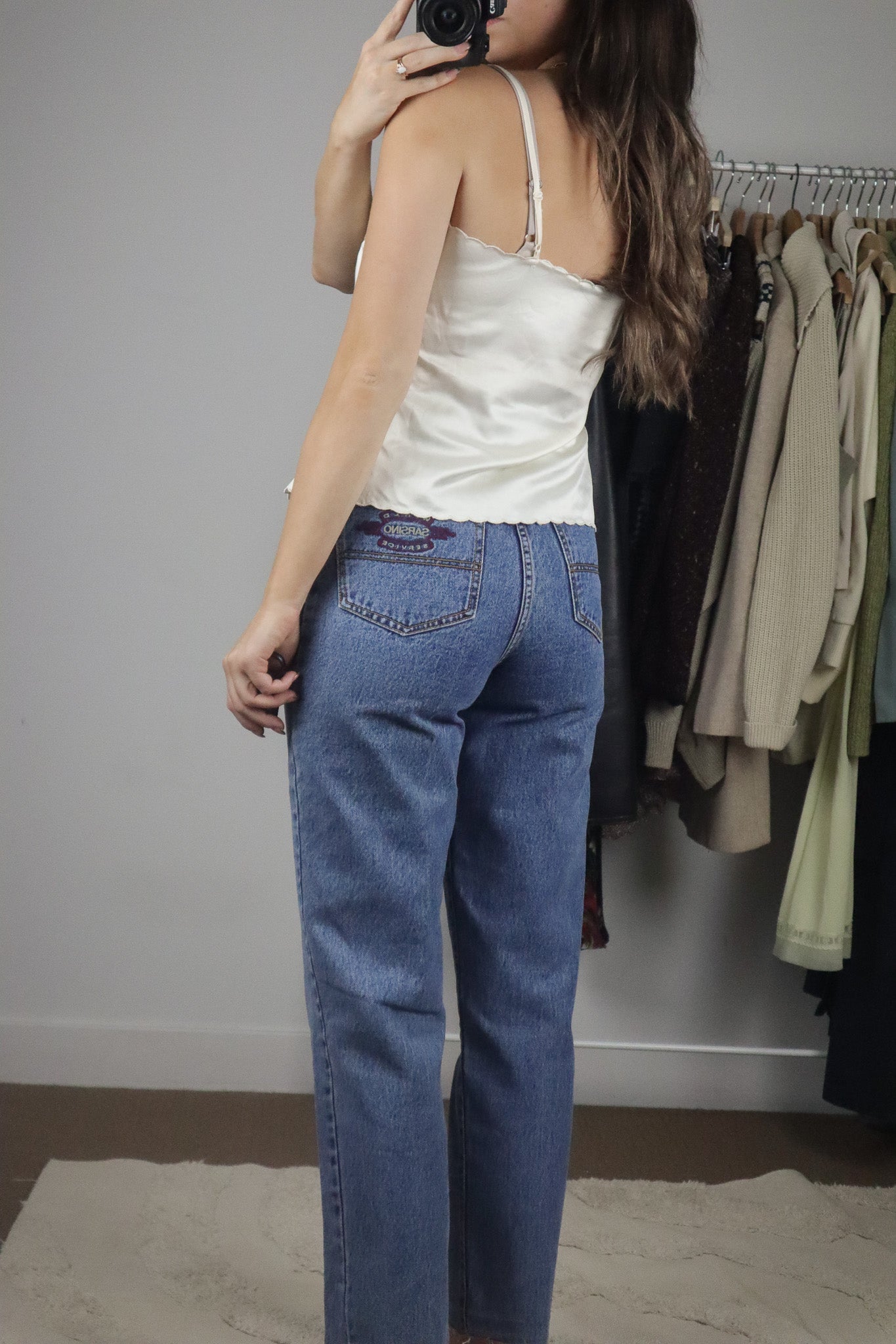 Modern x Embroidered Satin Top (S)