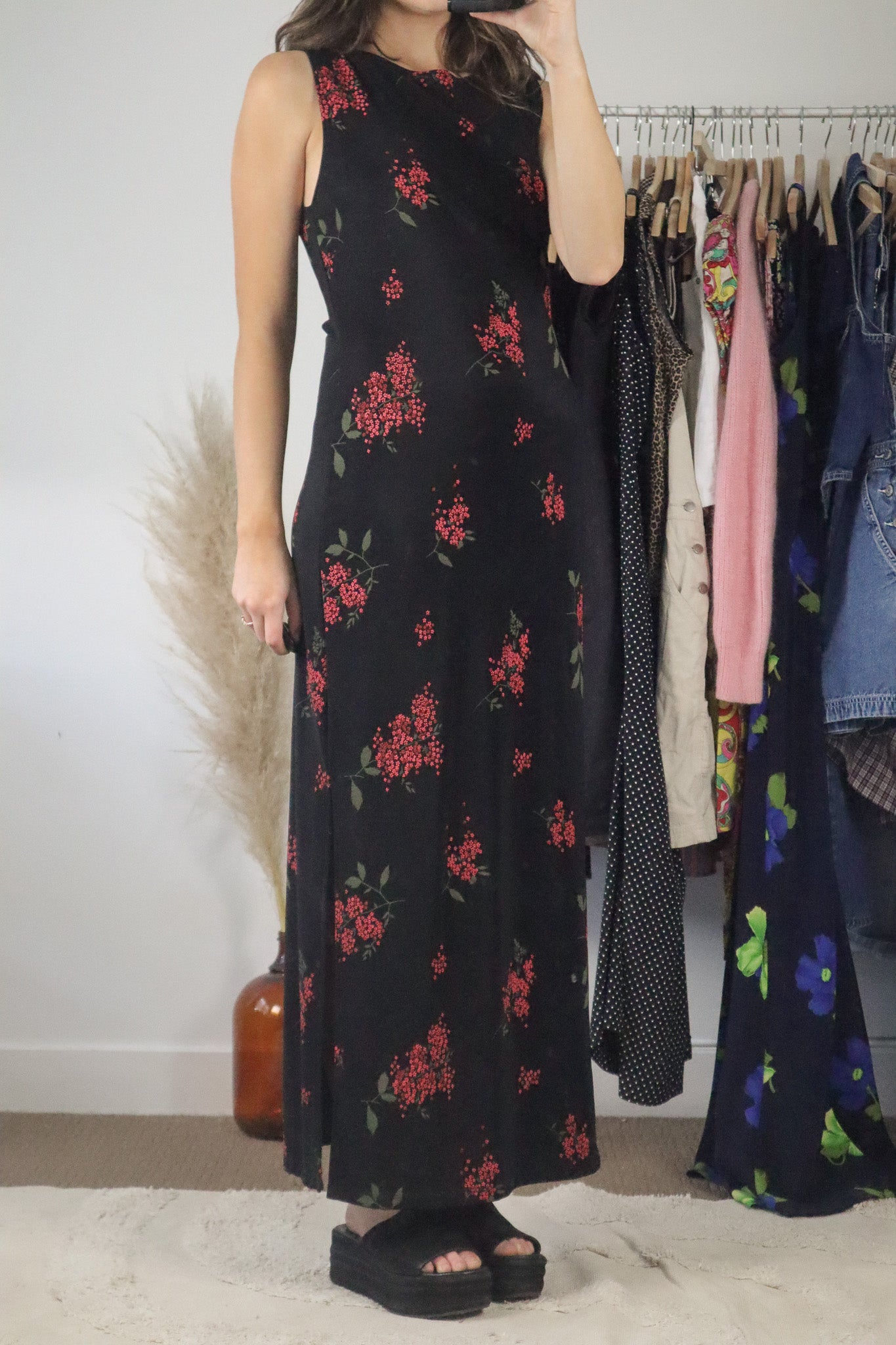 Made in USA x Vintage x Floral Maxi Dress (8/10)