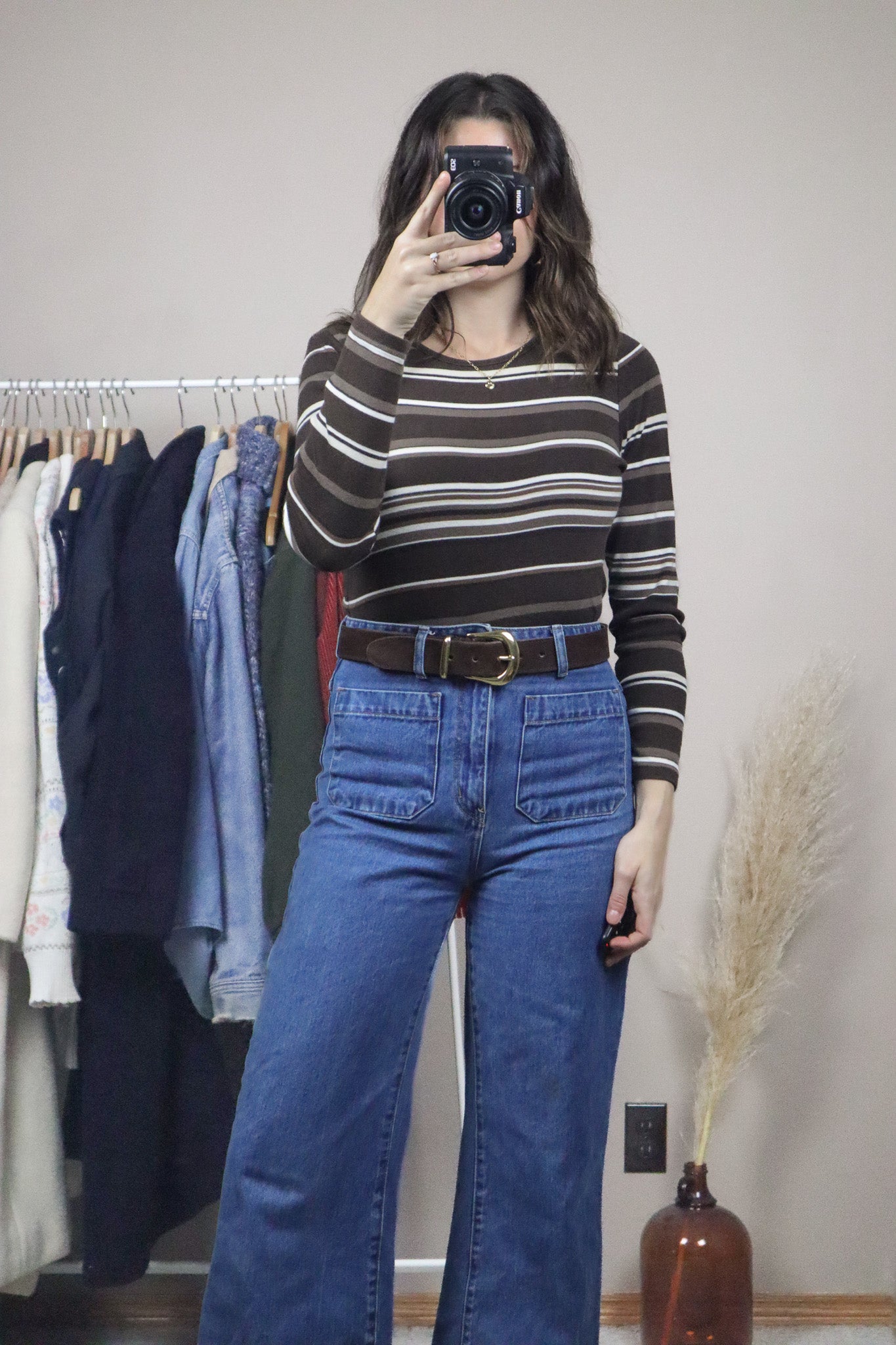 Vintage x Striped Top (S/M)
