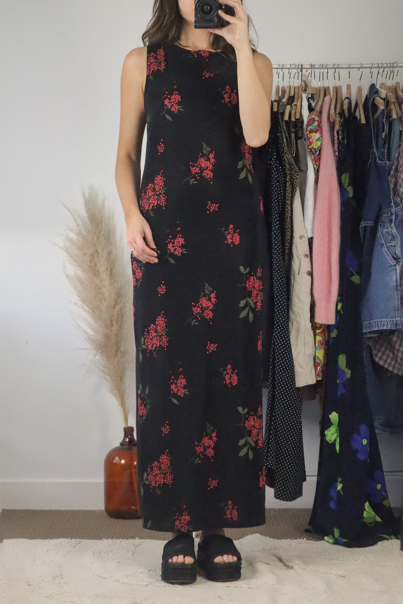 Made in USA x Vintage x Floral Maxi Dress (8/10)
