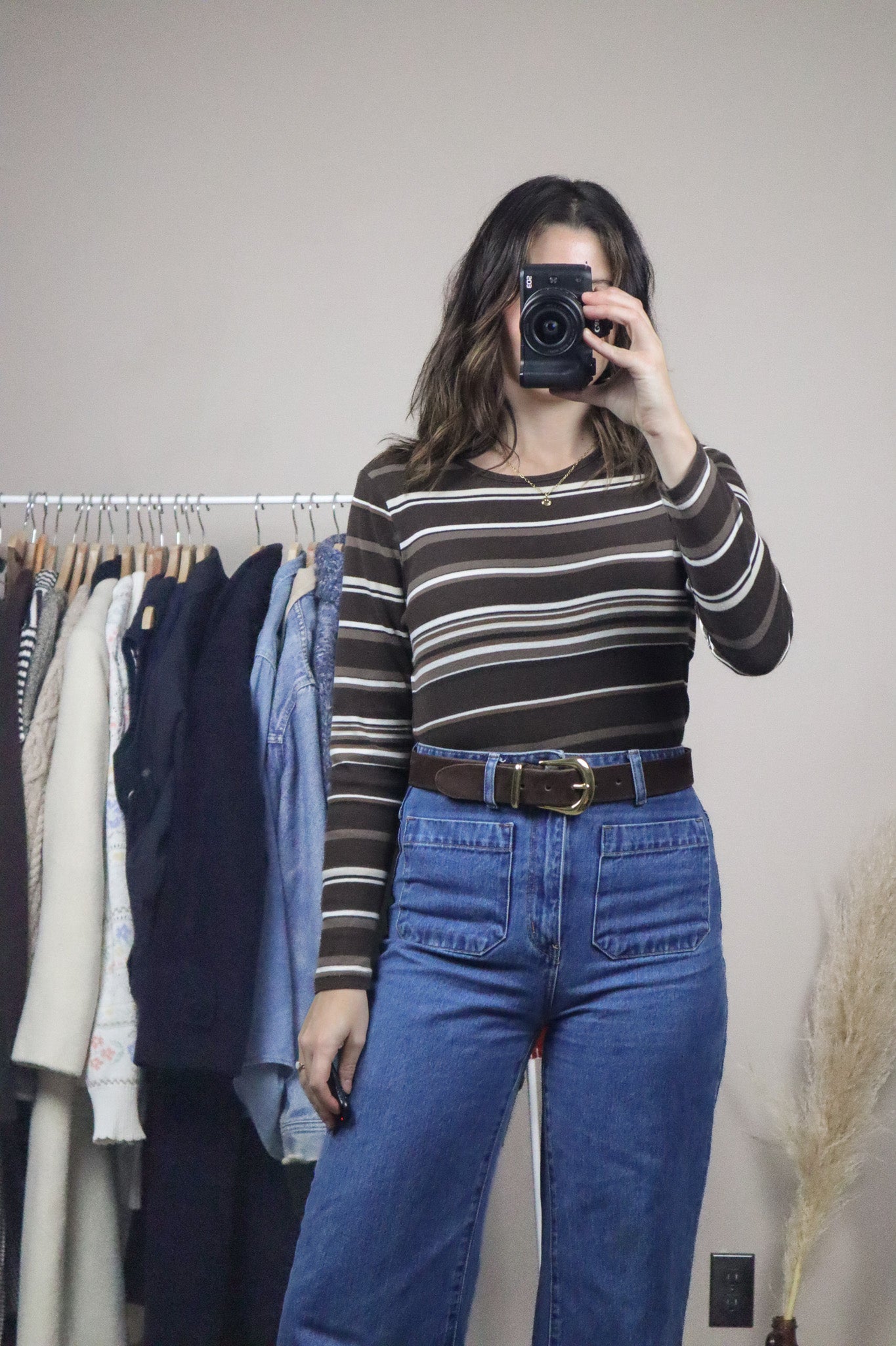 Vintage x Striped Top (S/M)