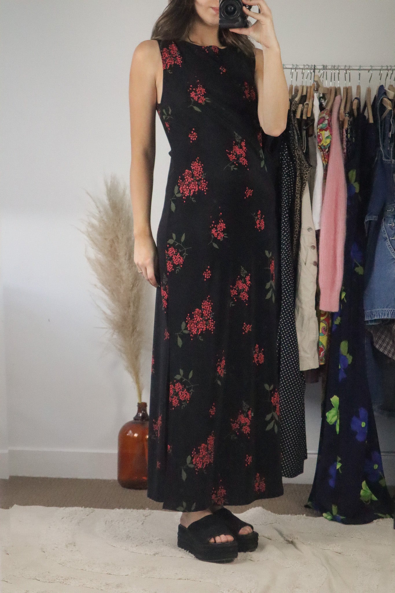 Made in USA x Vintage x Floral Maxi Dress (8/10)
