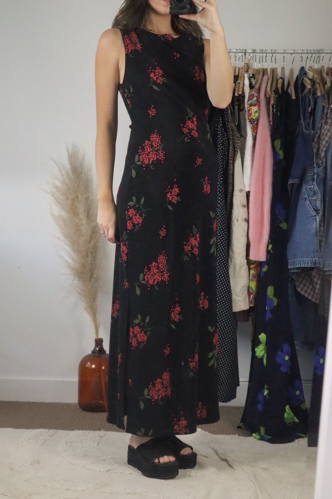 Made in USA x Vintage x Floral Maxi Dress (8/10)
