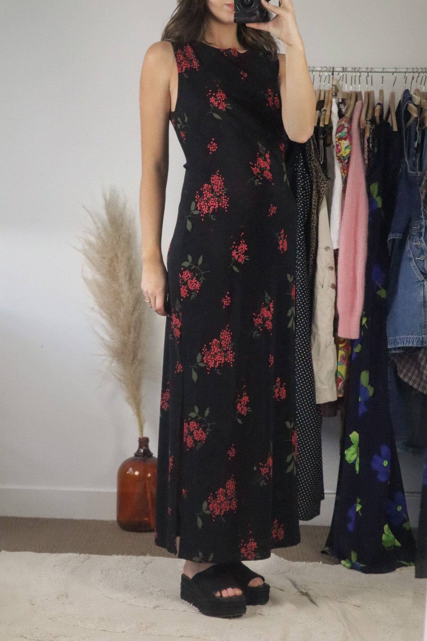 Made in USA x Vintage x Floral Maxi Dress (8/10)