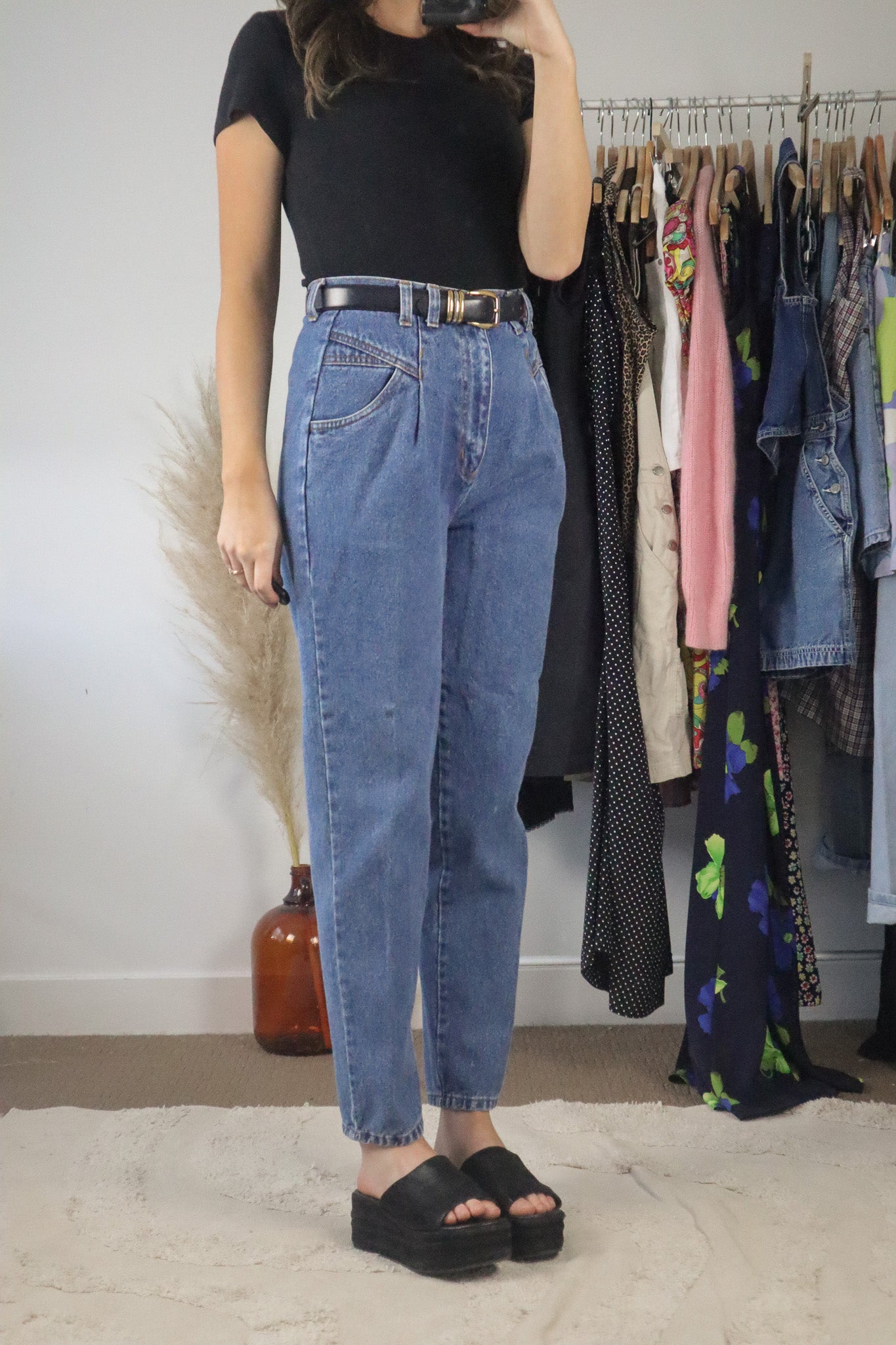 Vintage x Pleaded Jeans (4)