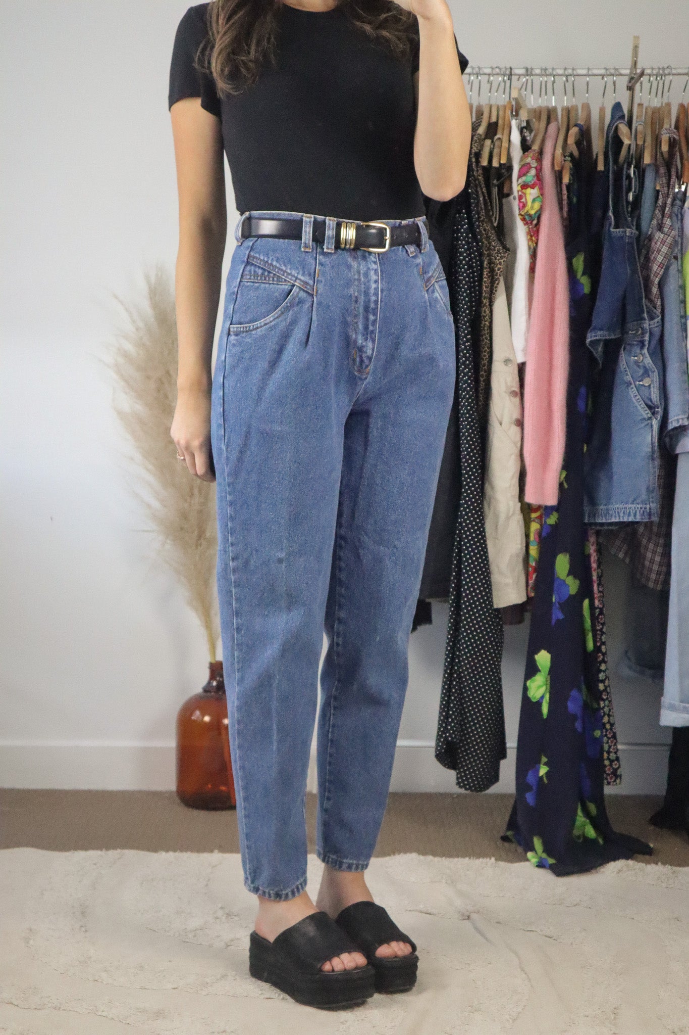 Vintage x Pleaded Jeans (4)