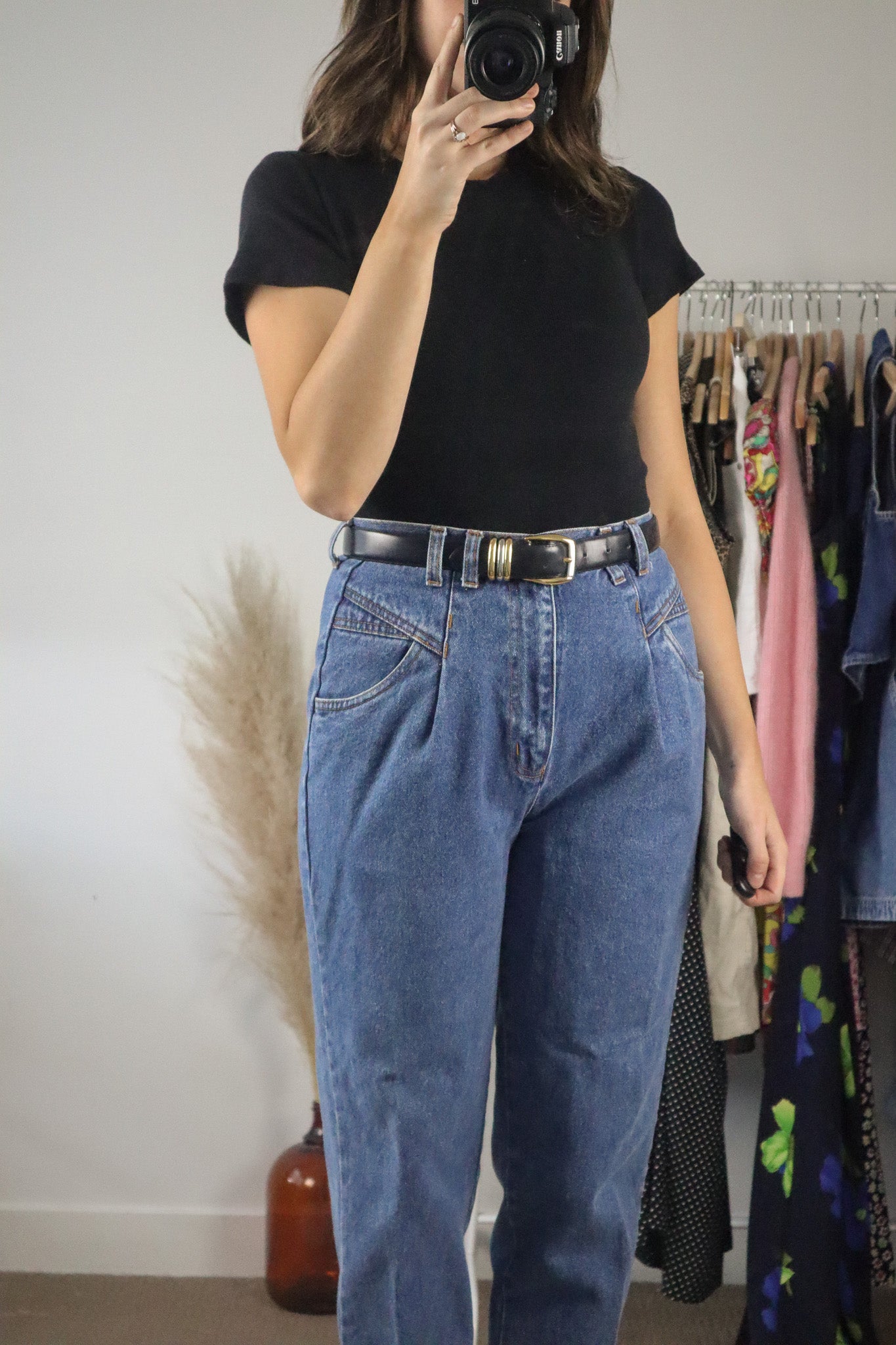 Vintage x Leather Belt (S)