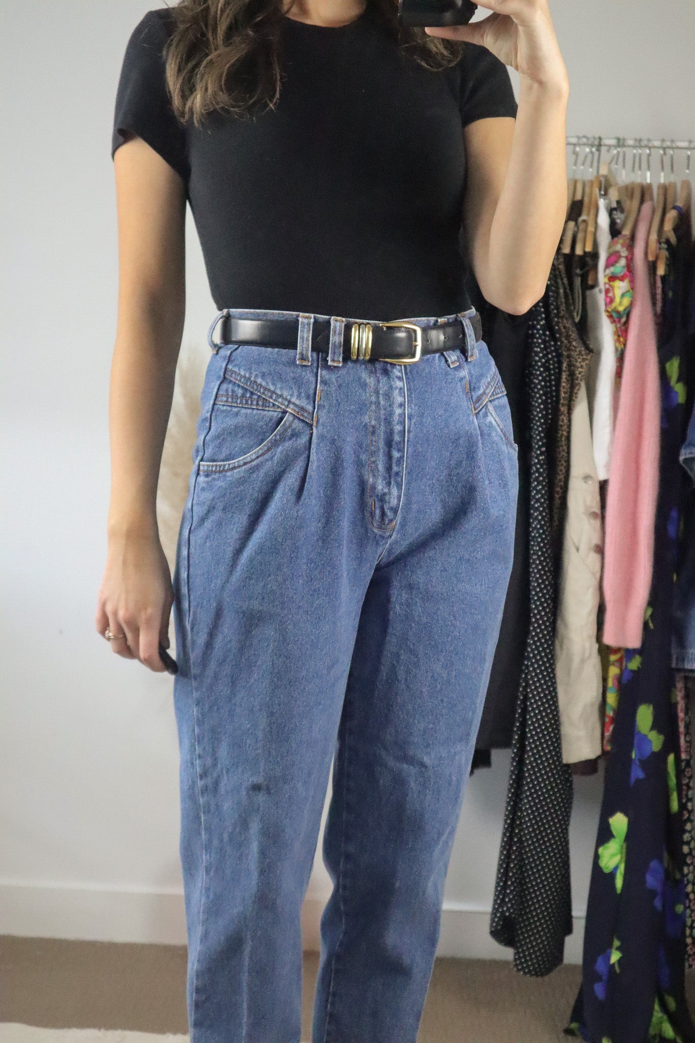 Vintage x Leather Belt (S)